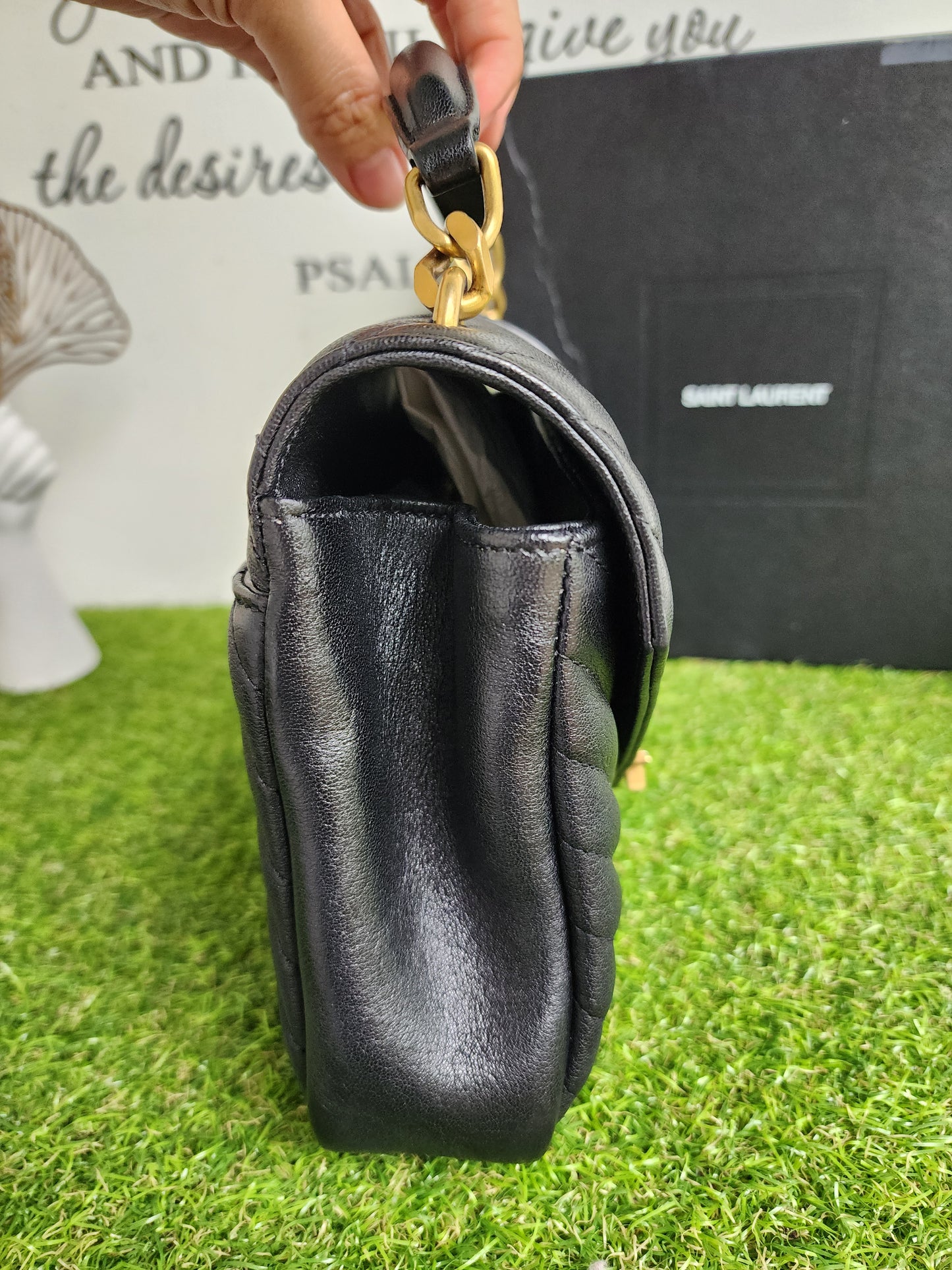 YSL COLLEGE MEDIUM BLACK GHW