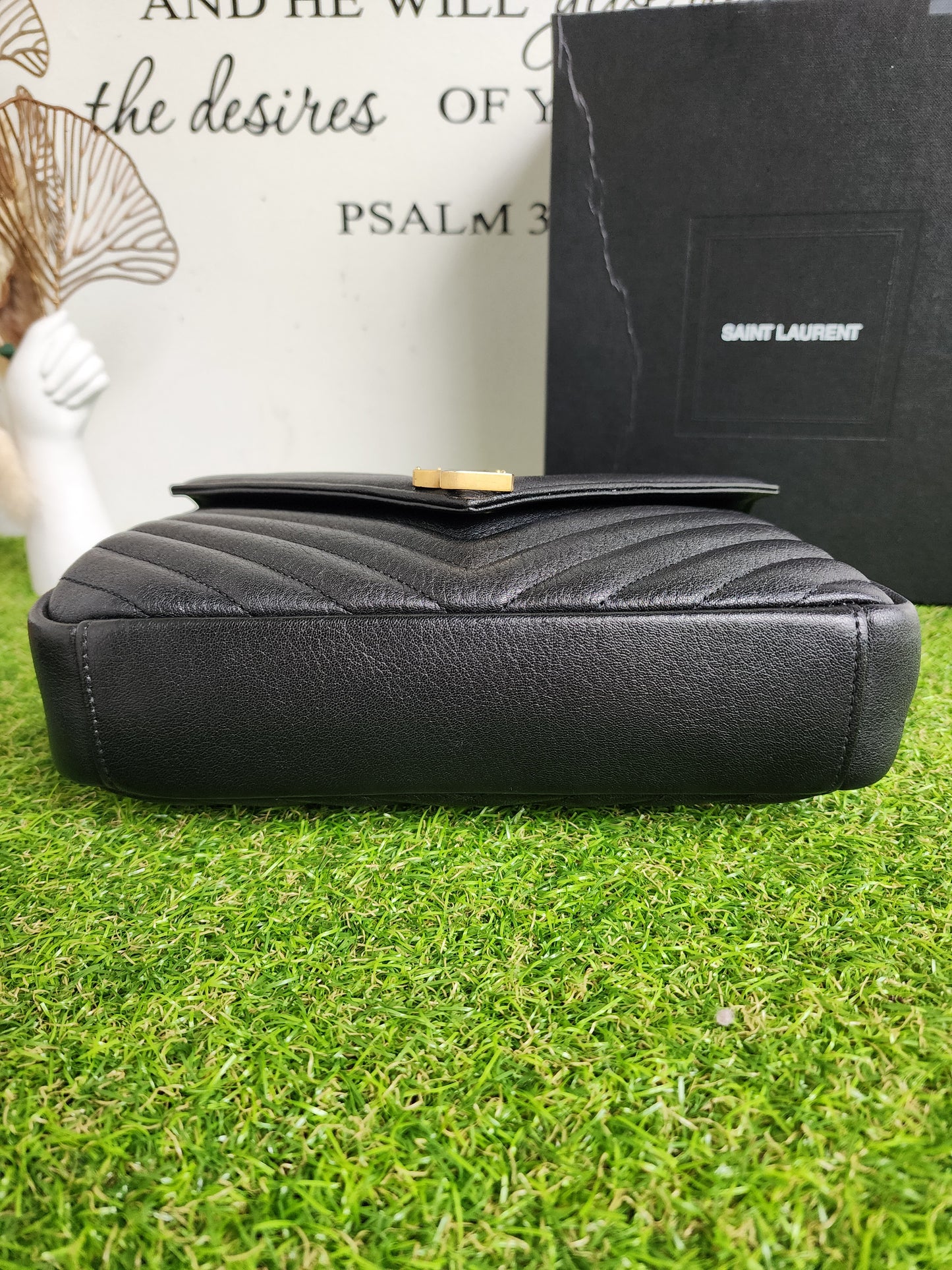 YSL COLLEGE MEDIUM BLACK GHW