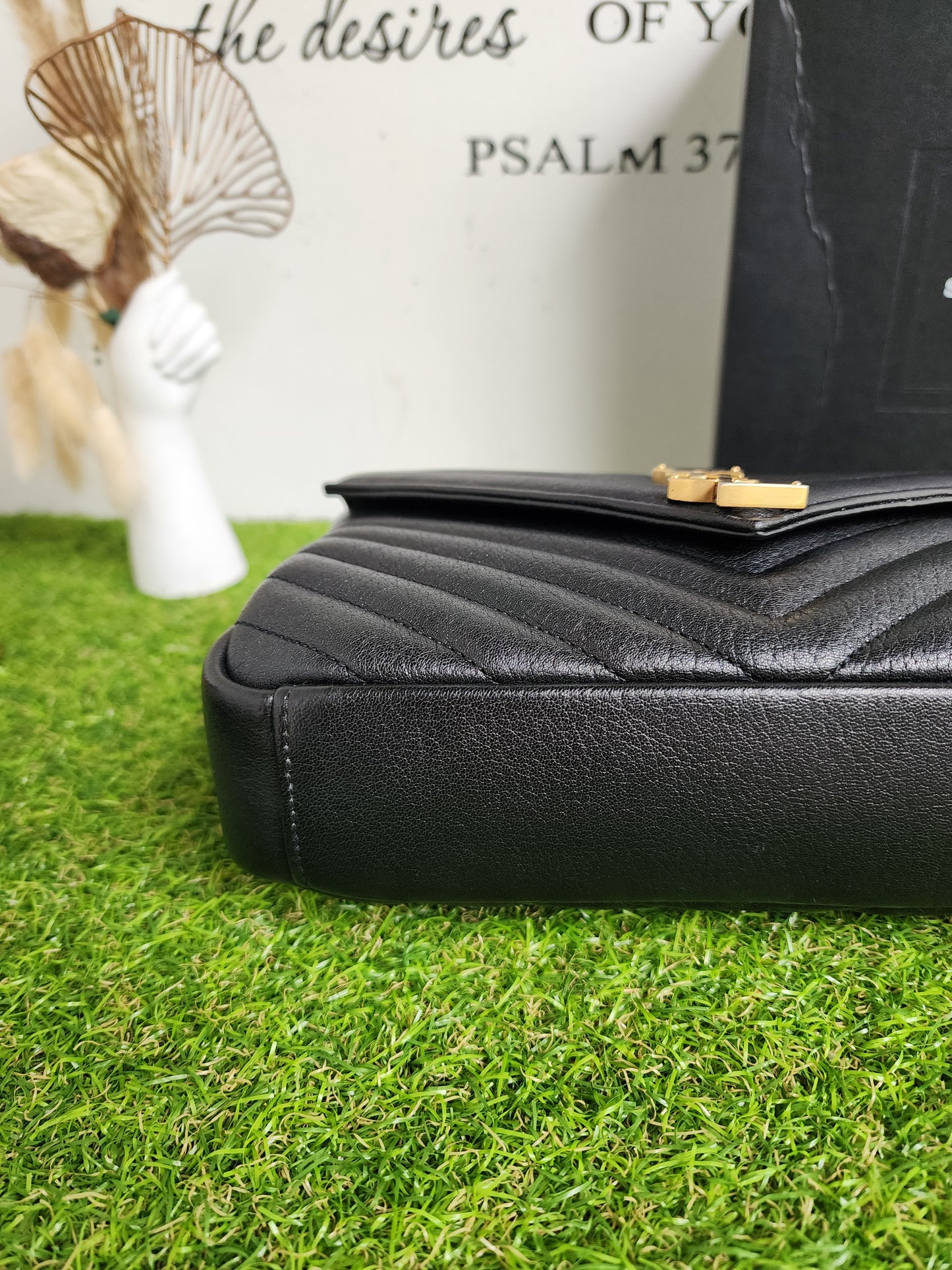 YSL COLLEGE MEDIUM BLACK GHW
