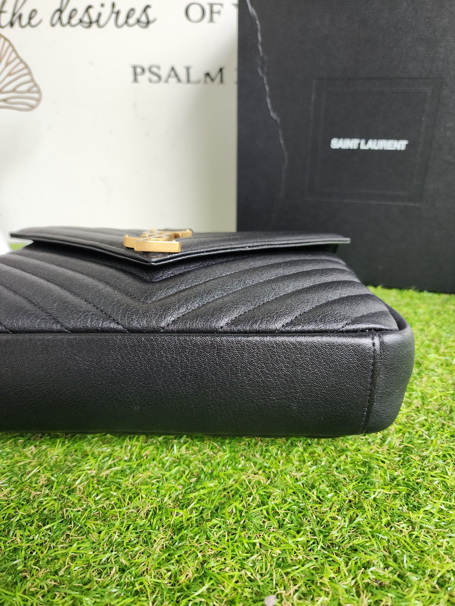 YSL COLLEGE MEDIUM BLACK GHW