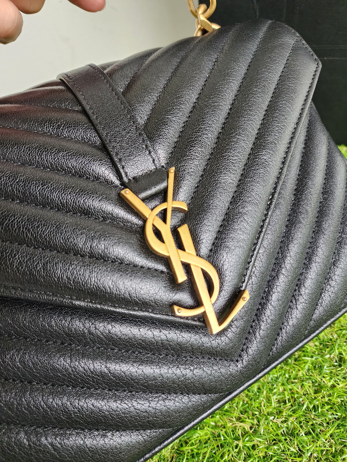 YSL COLLEGE MEDIUM BLACK GHW