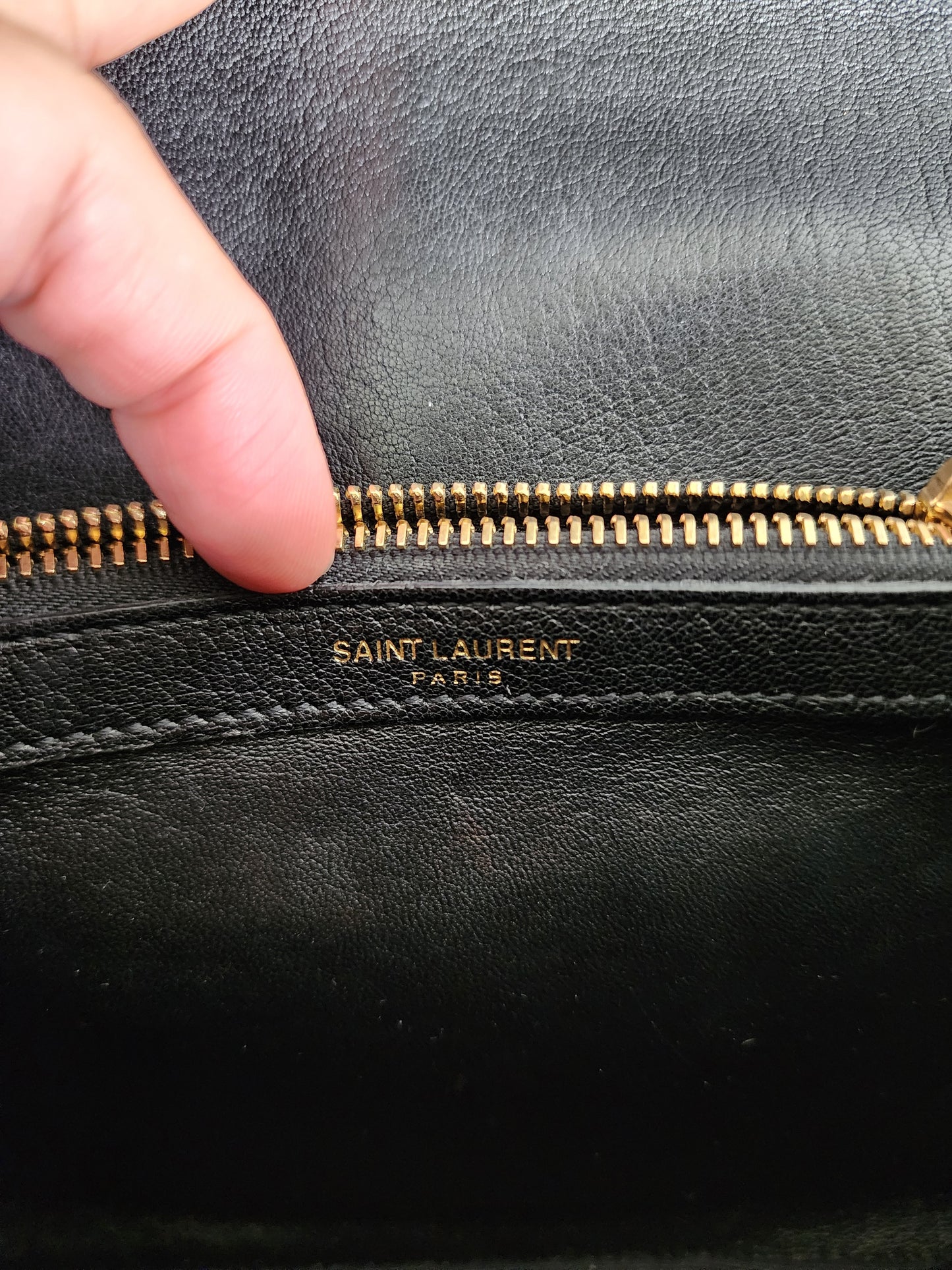 YSL COLLEGE MEDIUM BLACK GHW