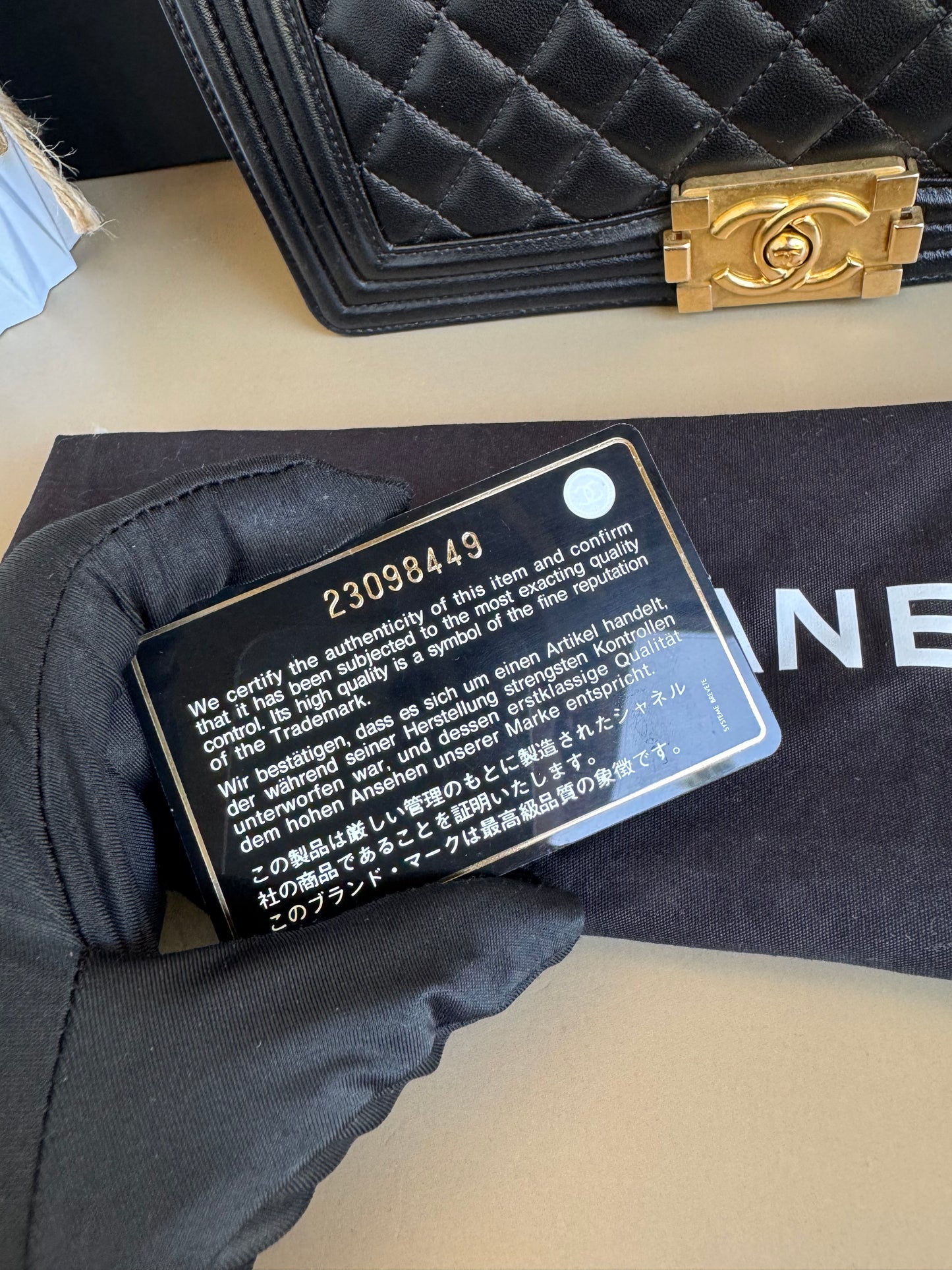 CHANEL LE BOY OLD MEDIUM