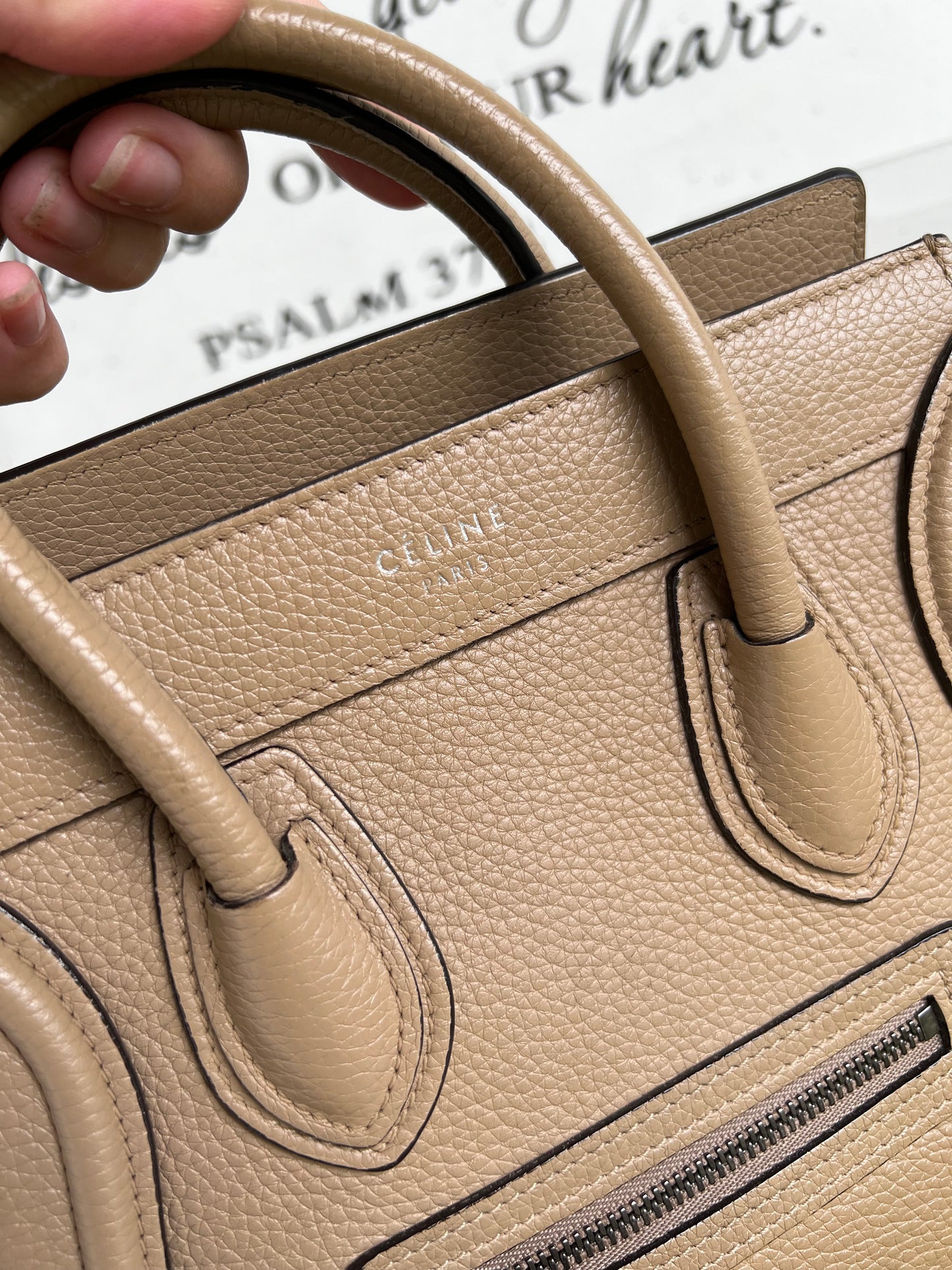 CELINE NANO LUGGAGE BEIGE