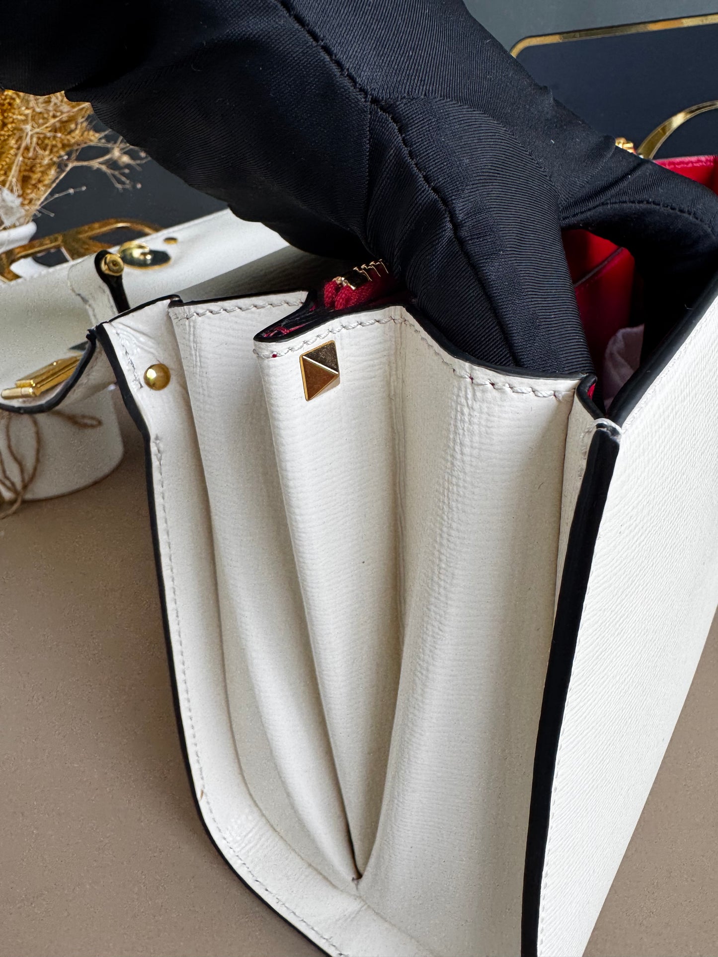 VALENTINO VSLING HANDBAG WITH JEWEL EMBROIDDERY