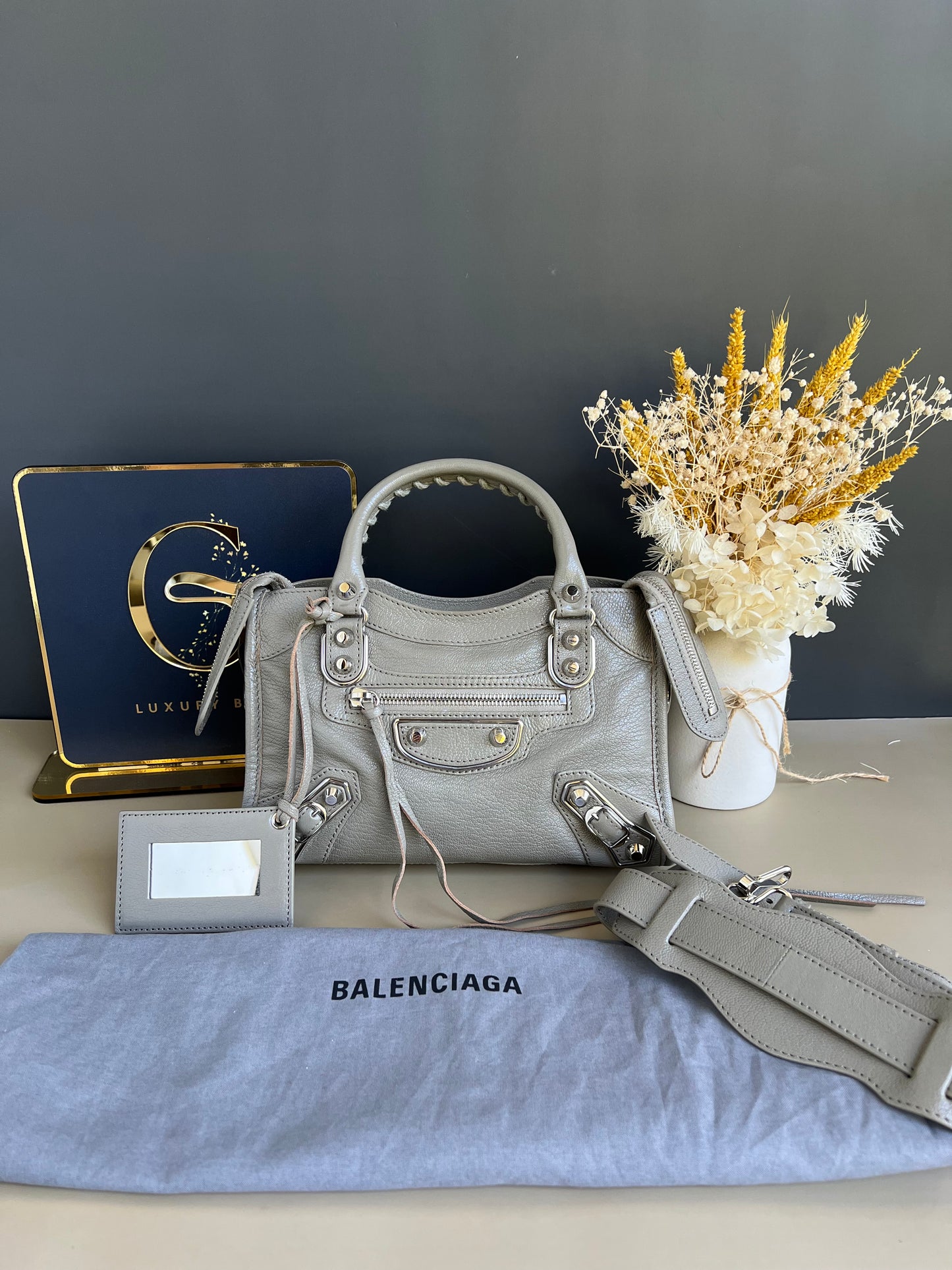 BALENCIAGA METALLIC EDGE MINI