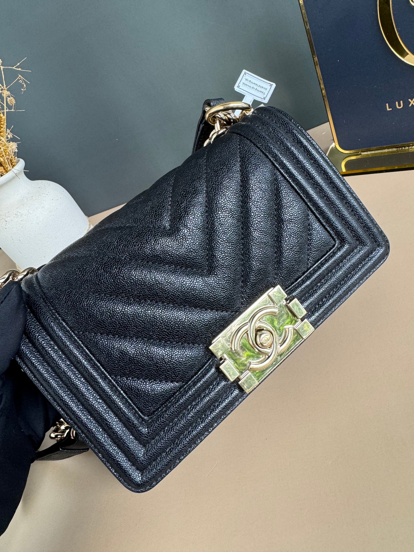 CHANEL LE BOY SMALL CAVIAR
