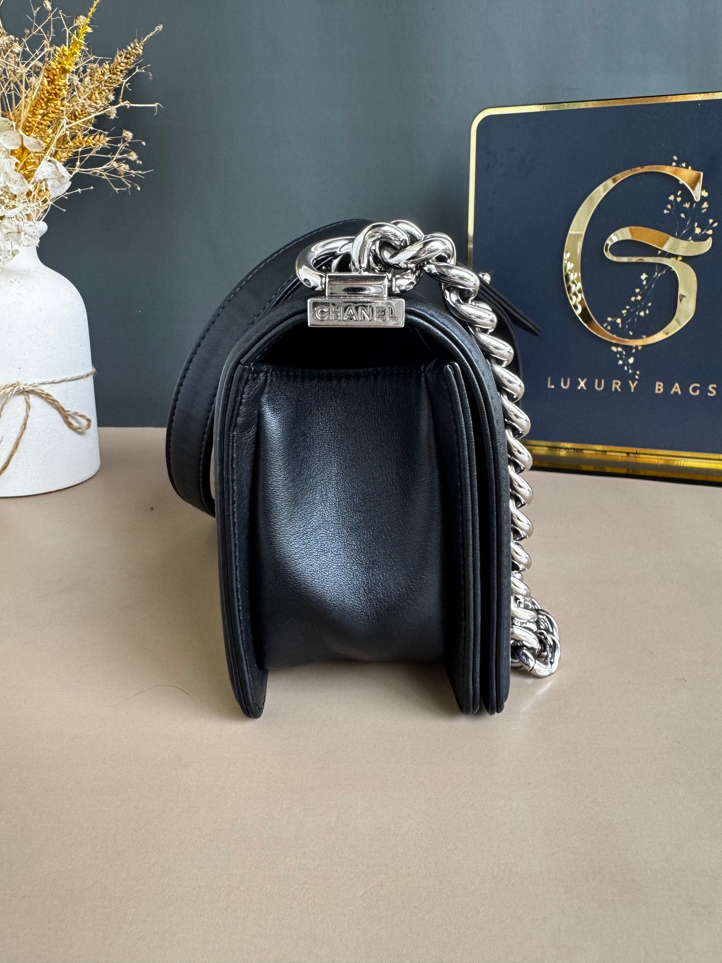 CHANEL LE BOY SMALL CHEVRON
