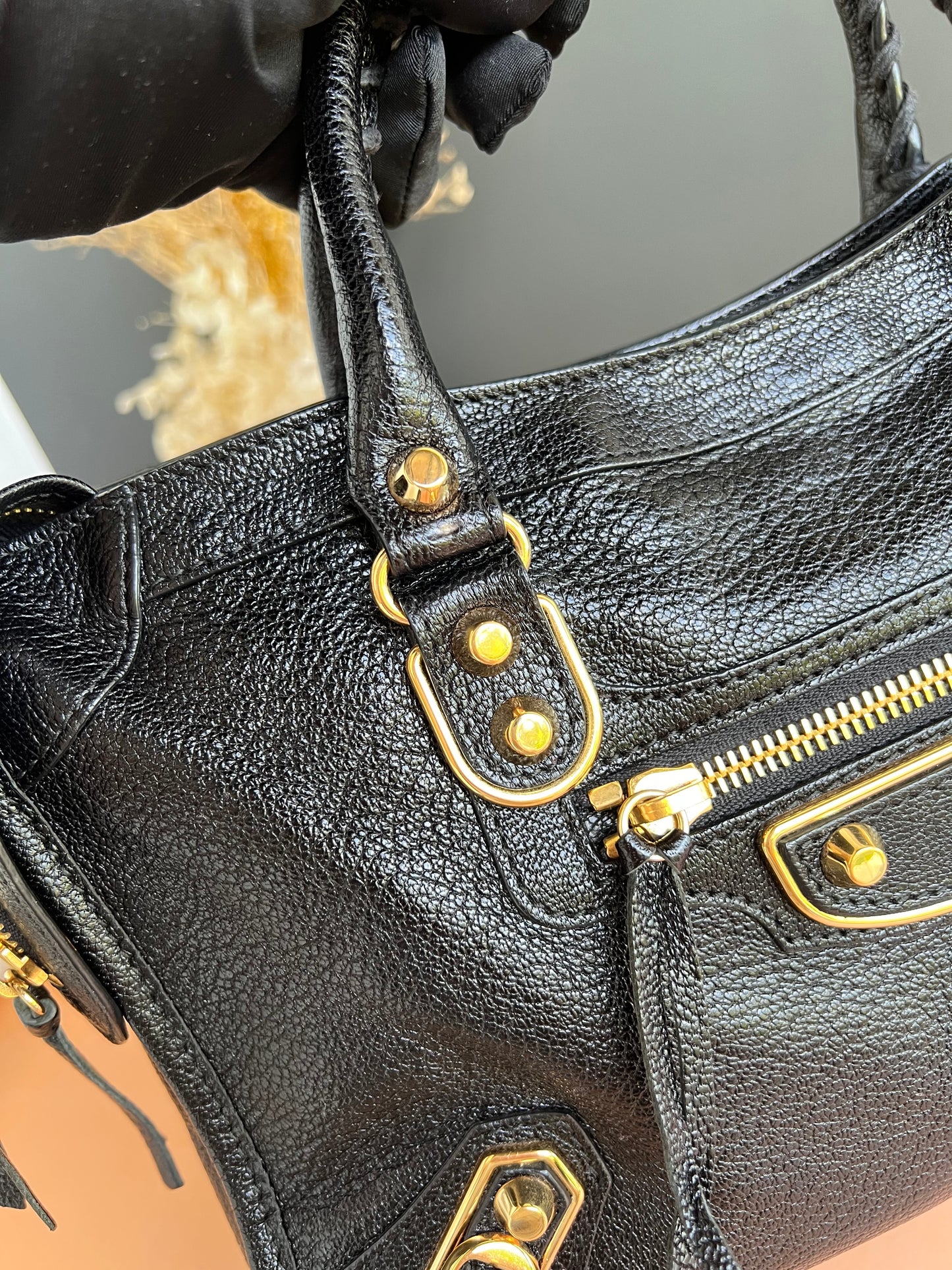 BALENCIAGA SMALL METALLIC EDGE
