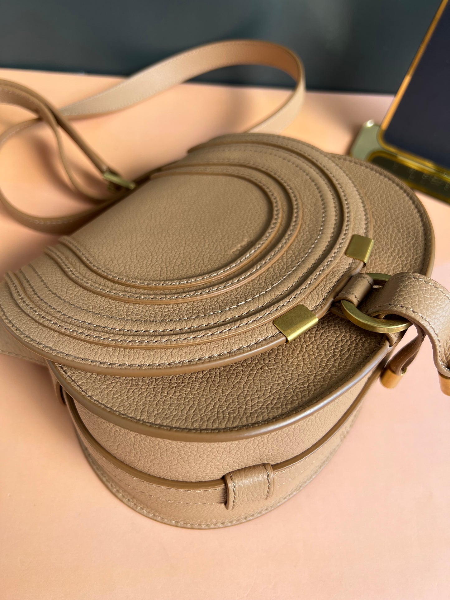 CHLOE MARCIE ROUND CROSSBODY BAG