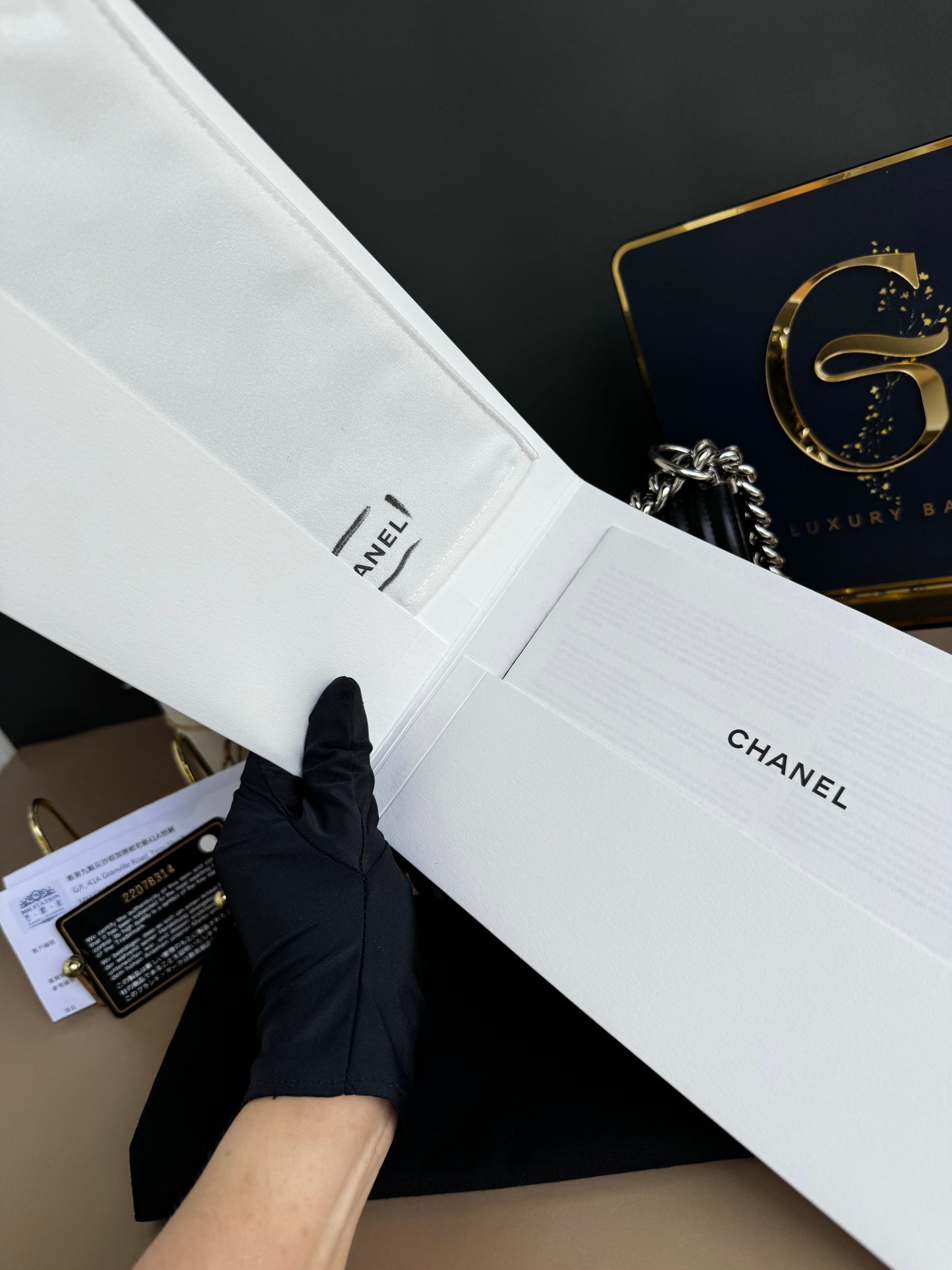 CHANEL LE BOY SMALL CHEVRON
