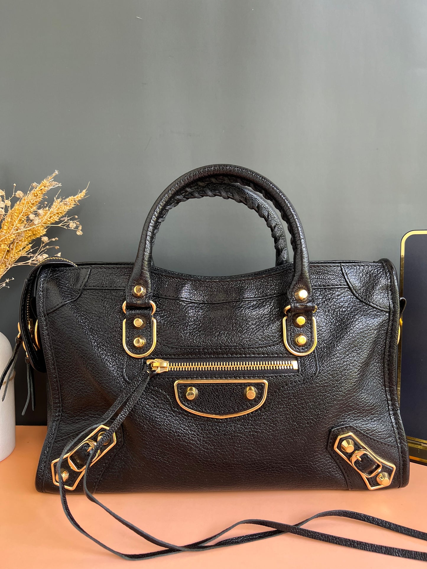 BALENCIAGA SMALL METALLIC EDGE