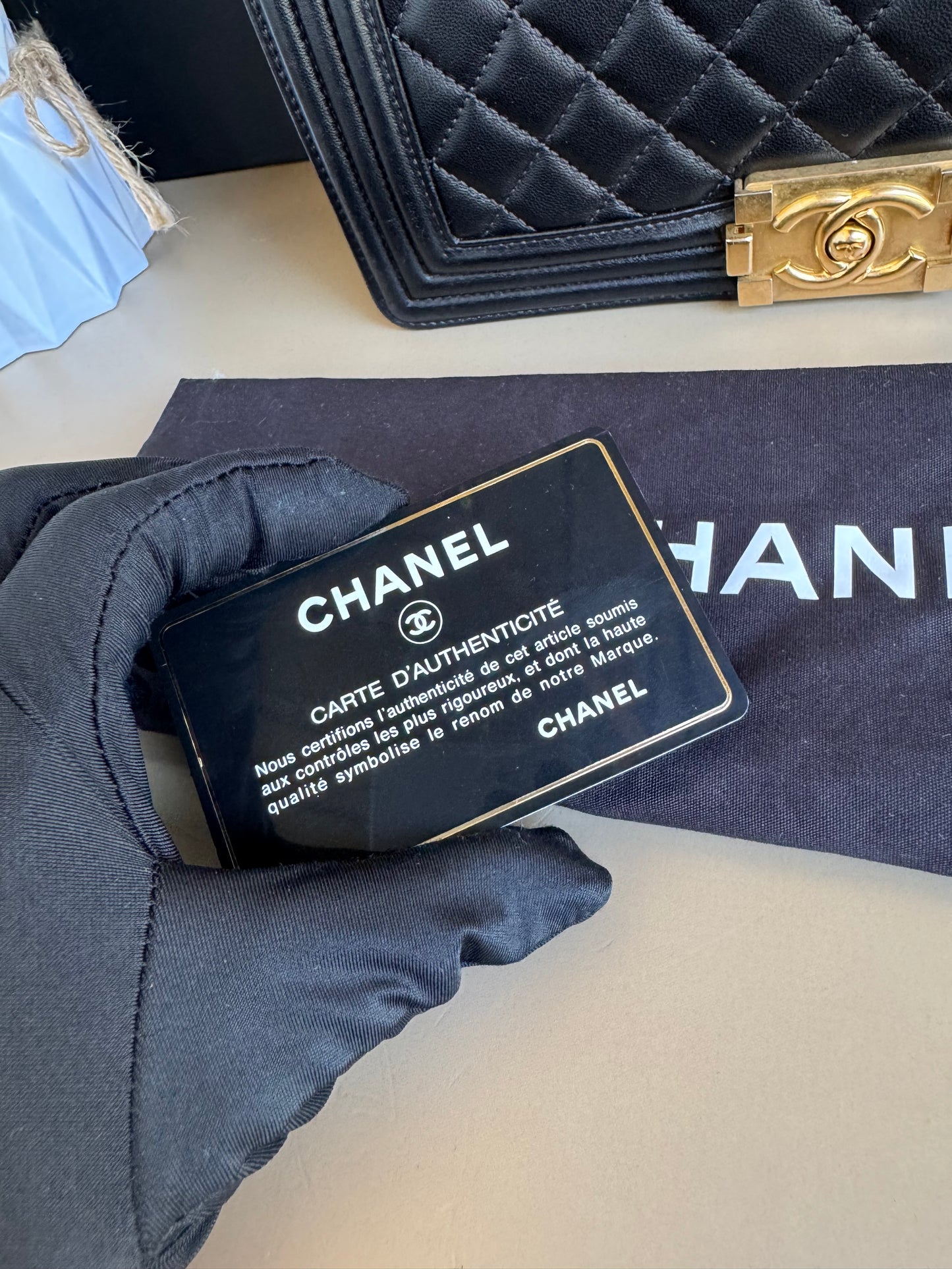 CHANEL LE BOY OLD MEDIUM