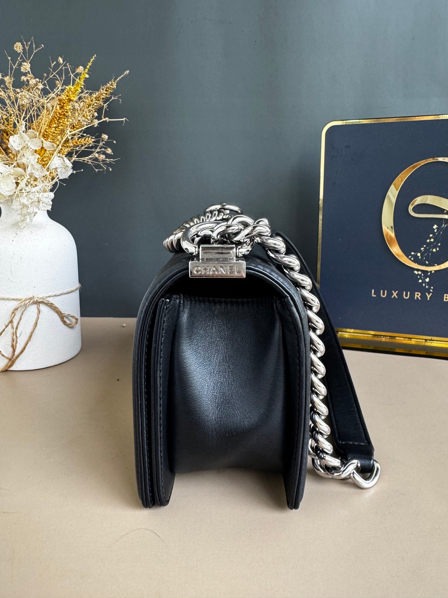 CHANEL LE BOY SMALL CHEVRON