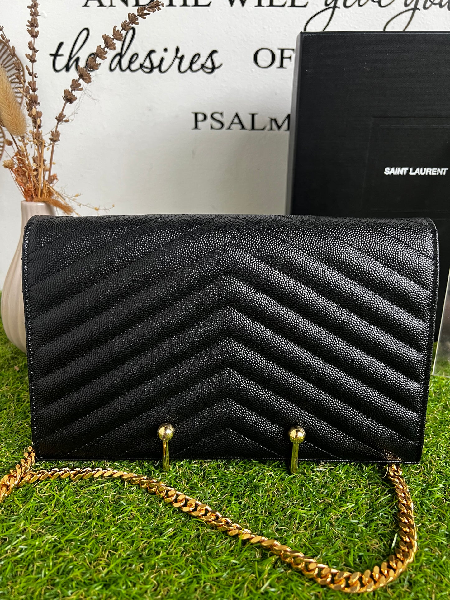 YSL WALLET ON CHAIN MEDIUM