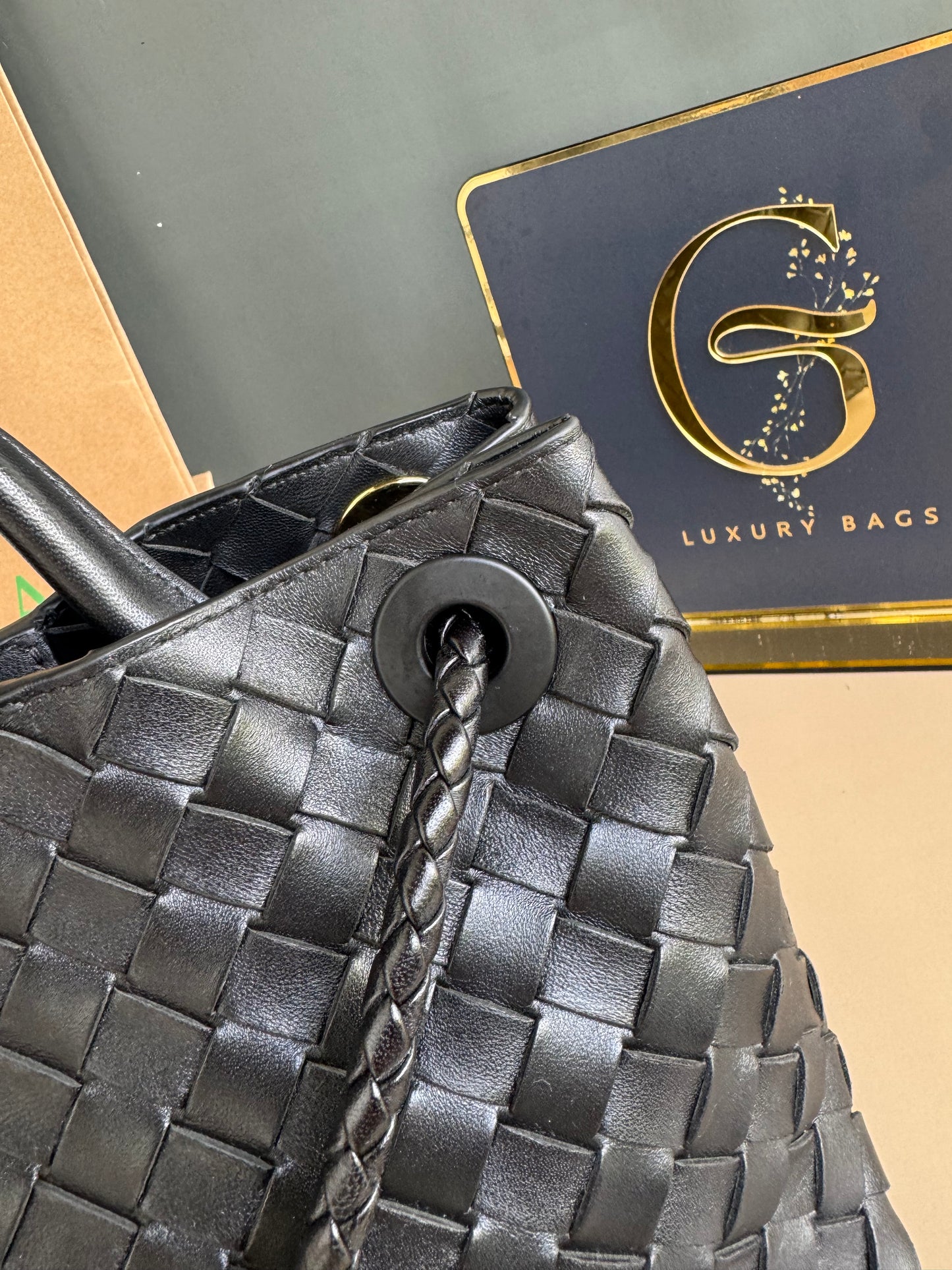 BOTTEGA VENETA ANDIAMO BLACK SMALL