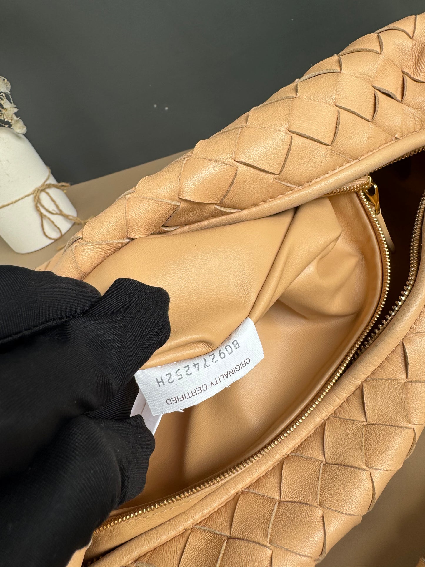 BOTTEGA VENETA SMALL JODIE ALMOND