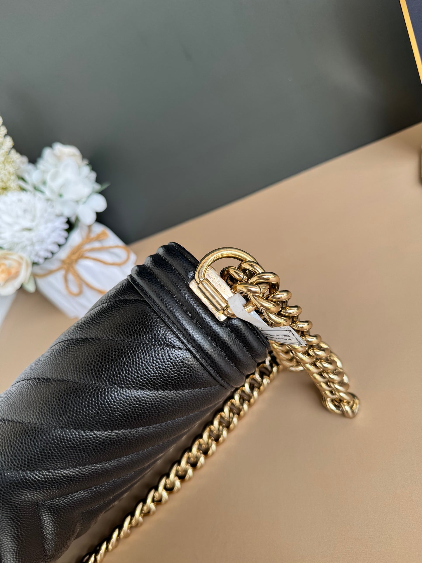 CHANEL LE BOY OLD MEDIUM CHEVRON