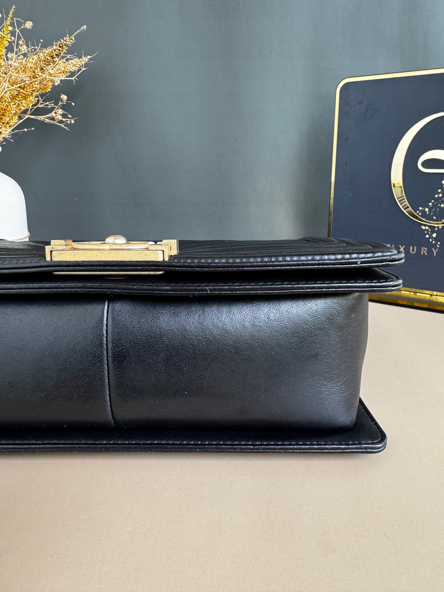 CHANEL LE BOY OLD MEDIUM CHEVRON