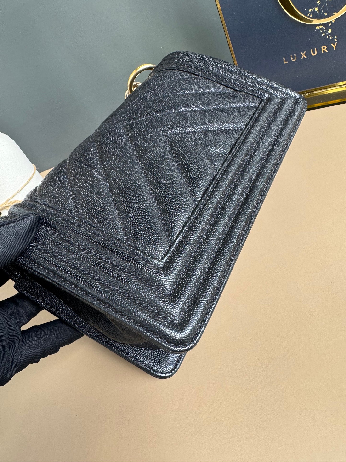 CHANEL LE BOY SMALL CAVIAR