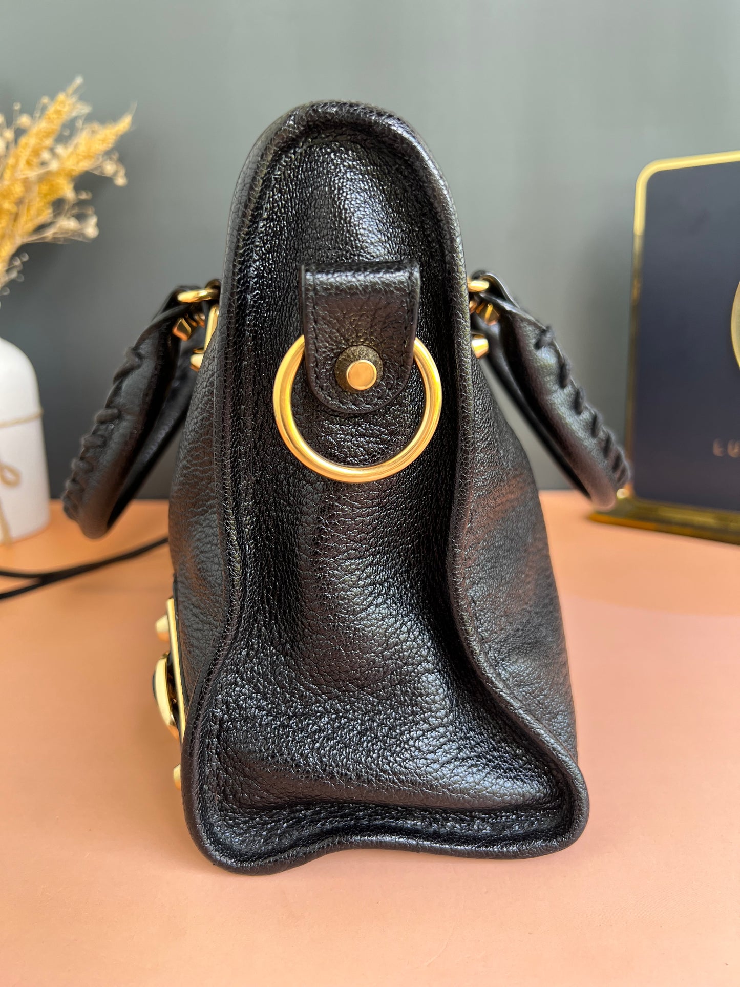BALENCIAGA SMALL METALLIC EDGE