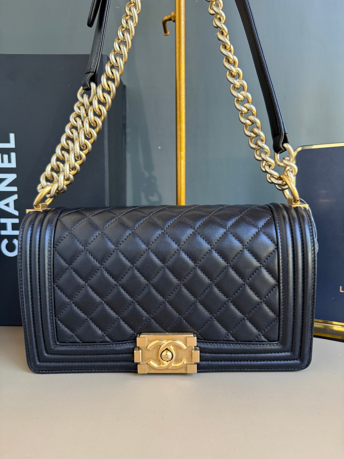 CHANEL LE BOY OLD MEDIUM