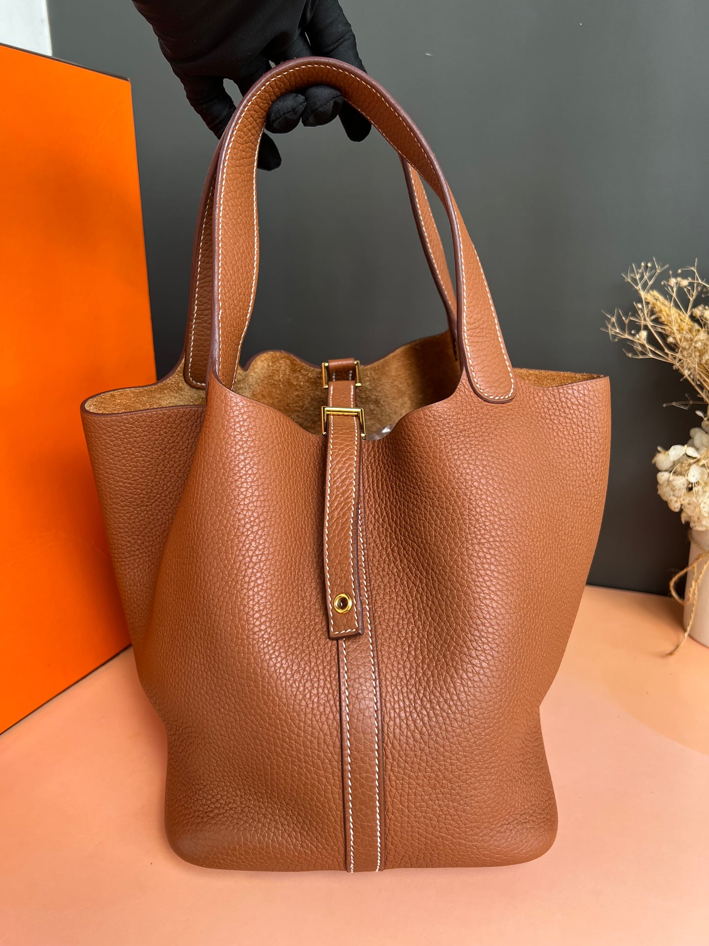 HERMES PICOTIN LOCK 22 BUCKET