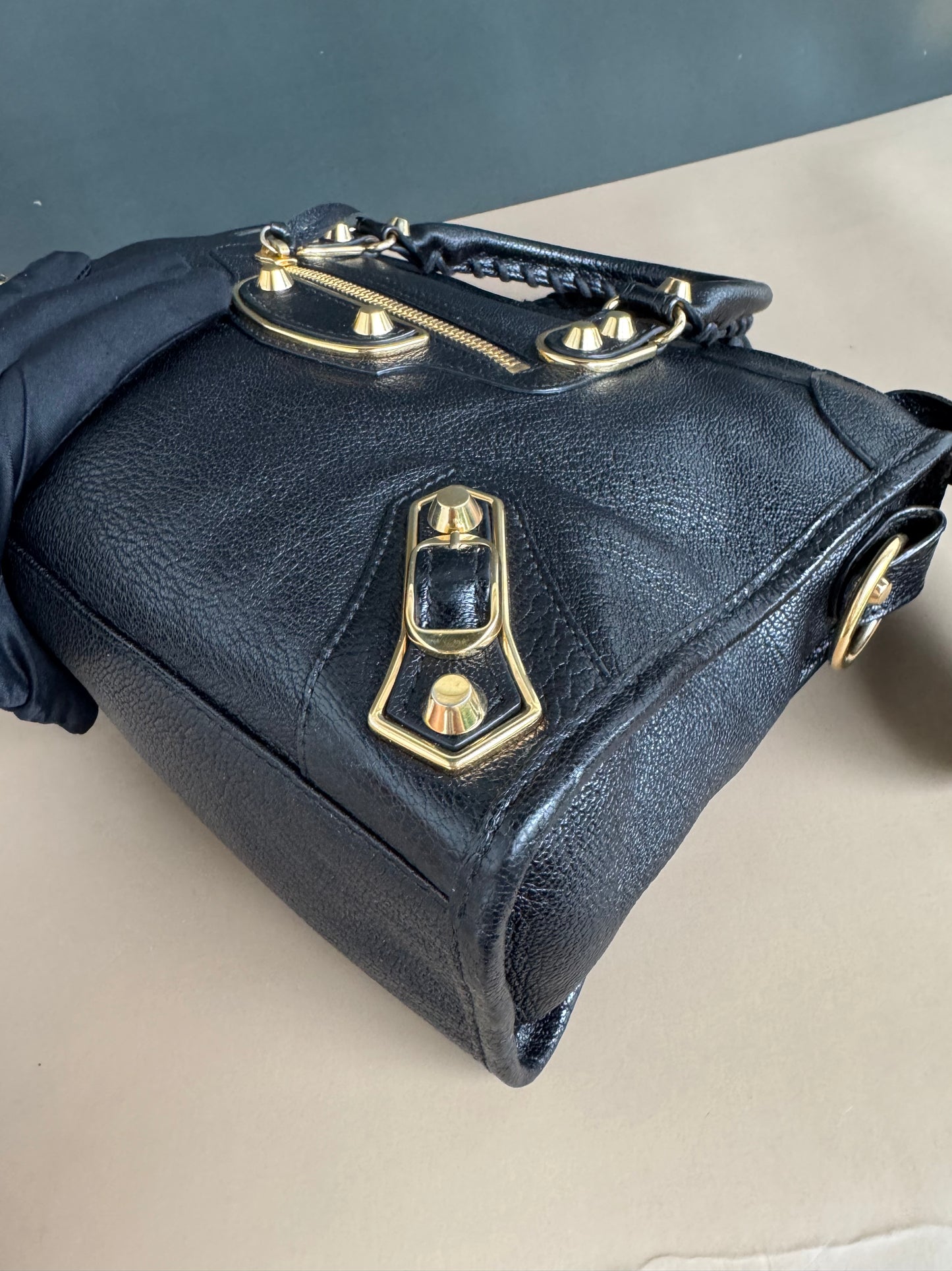 BALENCIAGA METALIC EDGE SMALL