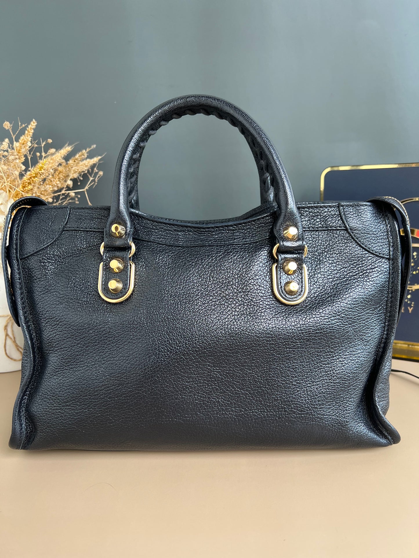 BALENCIAGA SMALL METALLIC EDGE