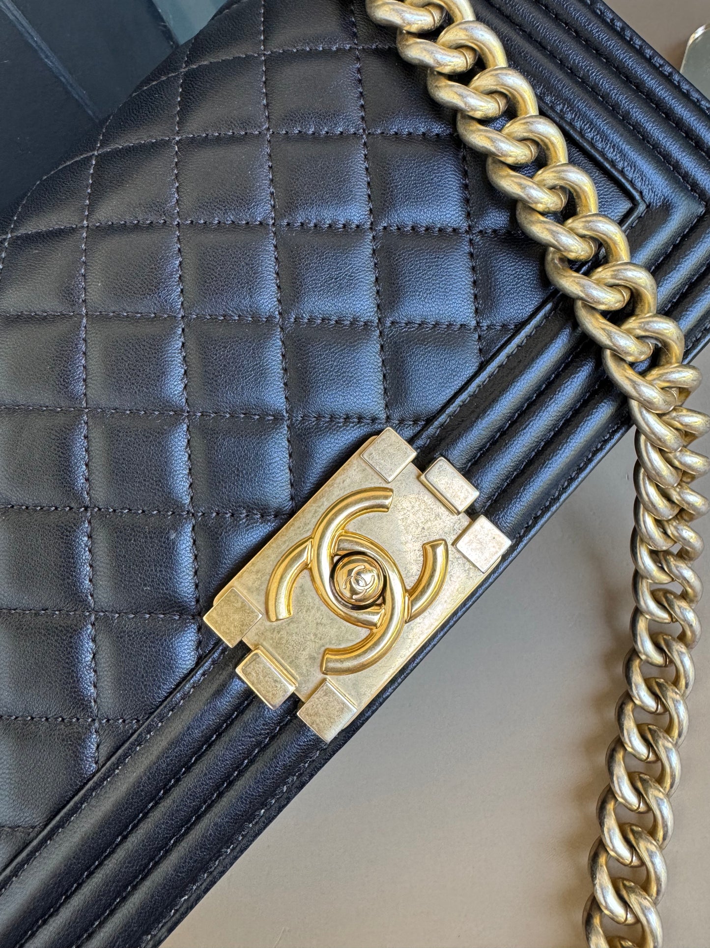 CHANEL LE BOY OLD MEDIUM