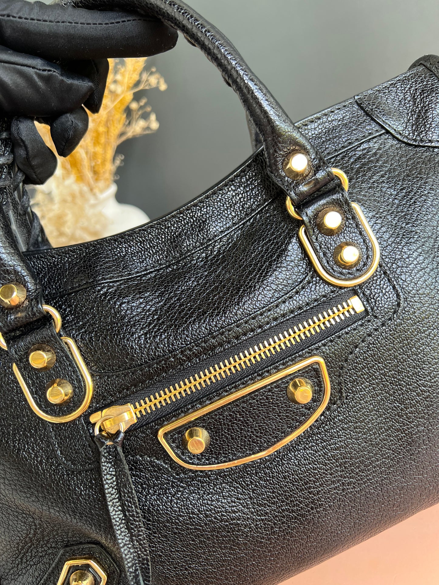BALENCIAGA SMALL METALLIC EDGE