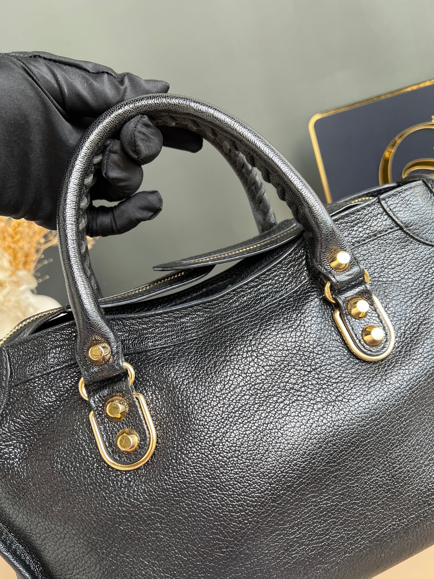 BALENCIAGA SMALL METALLIC EDGE