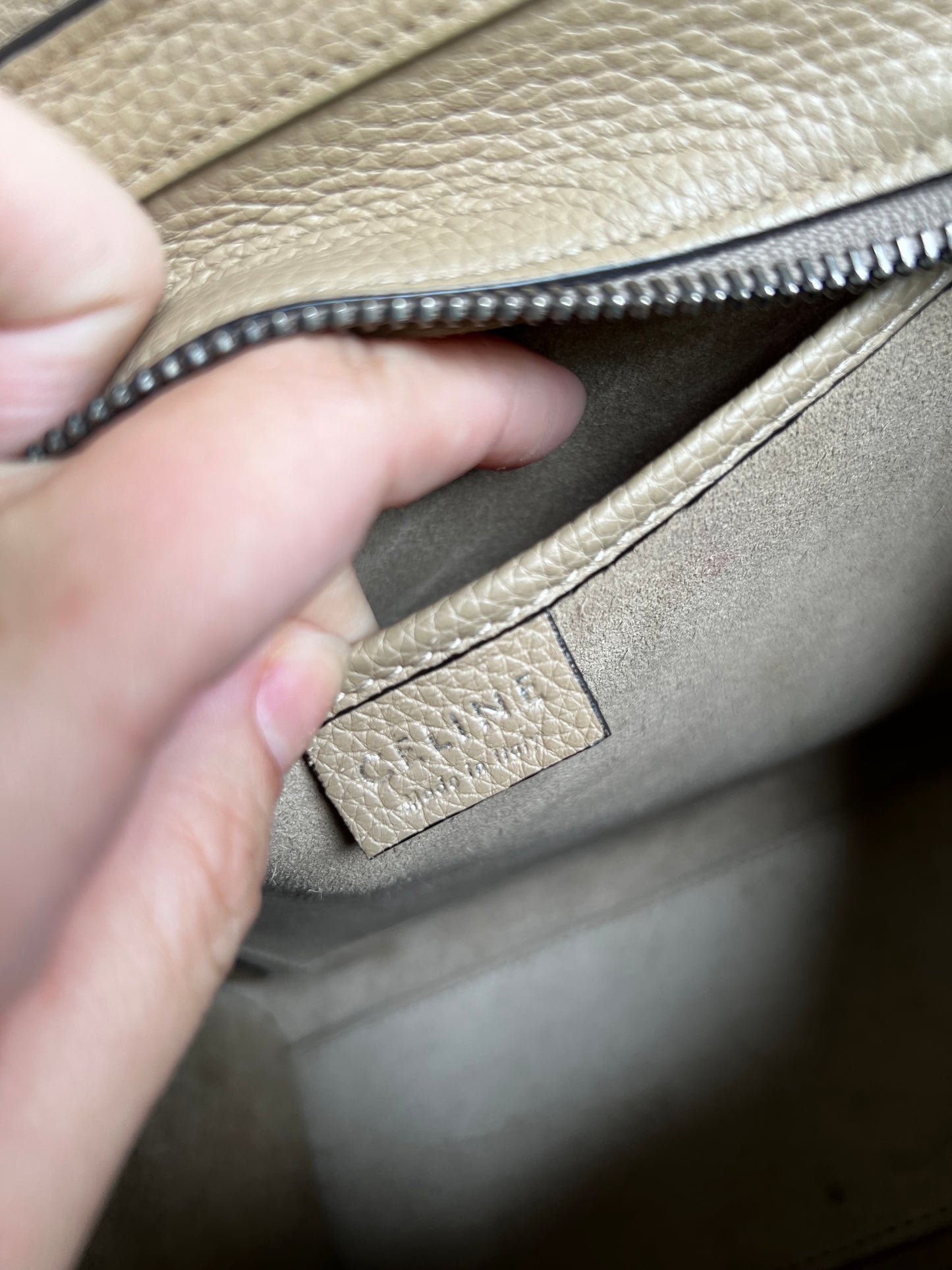 CELINE NANO LUGGAGE BEIGE