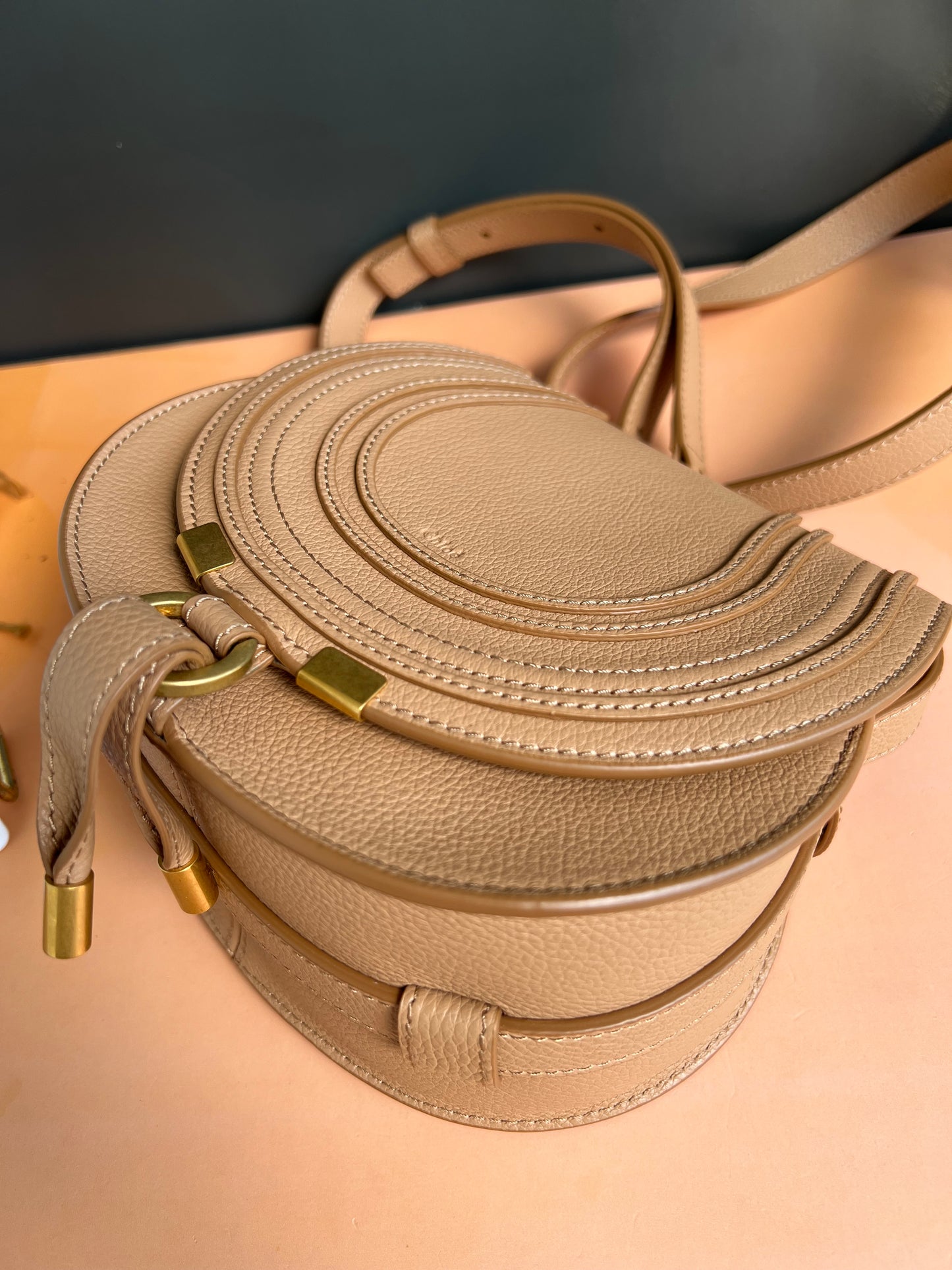 CHLOE MARCIE ROUND CROSSBODY BAG