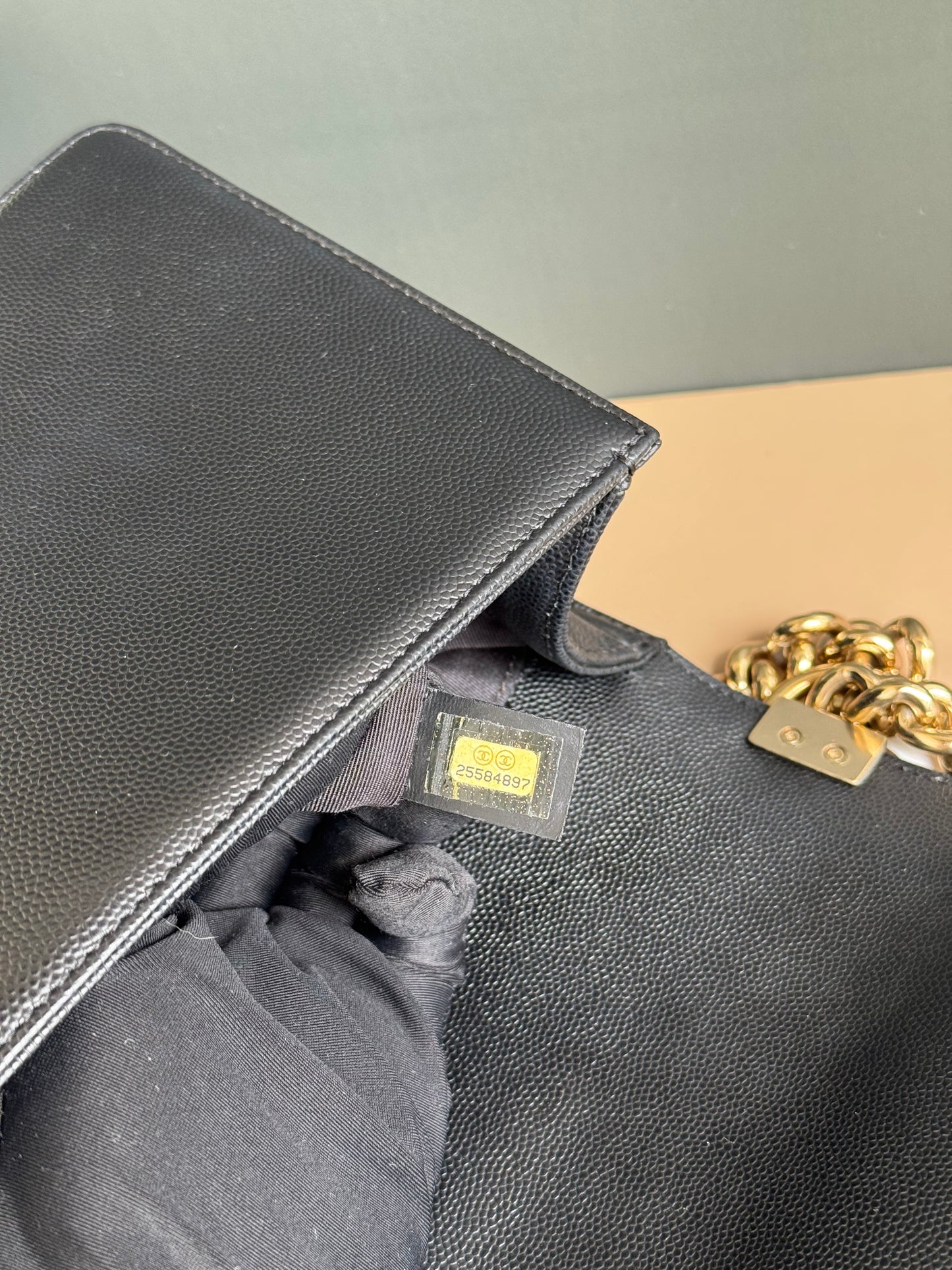CHANEL LE BOY OLD MEDIUM CHEVRON