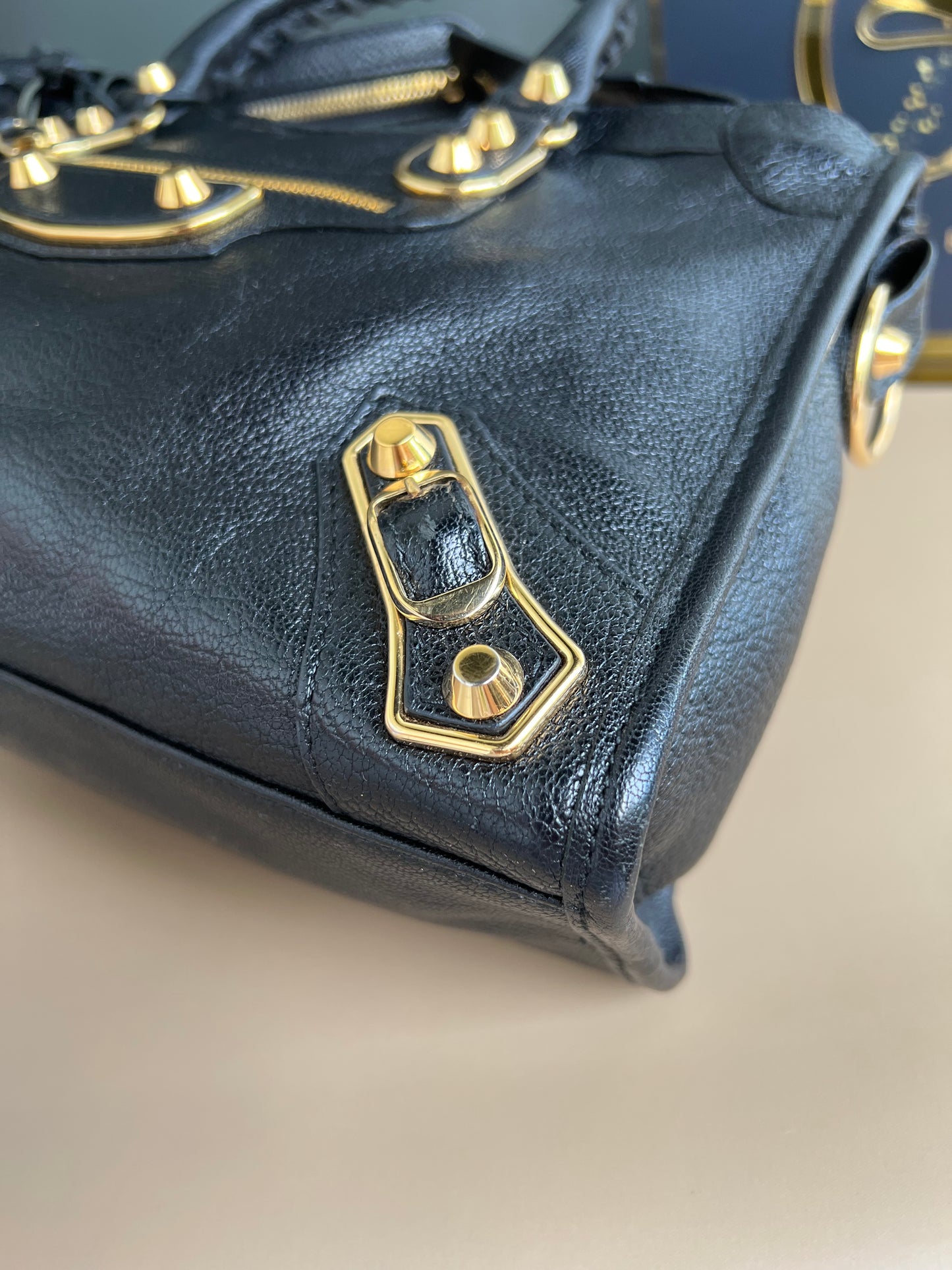 BALENCIAGA SMALL METALLIC EDGE