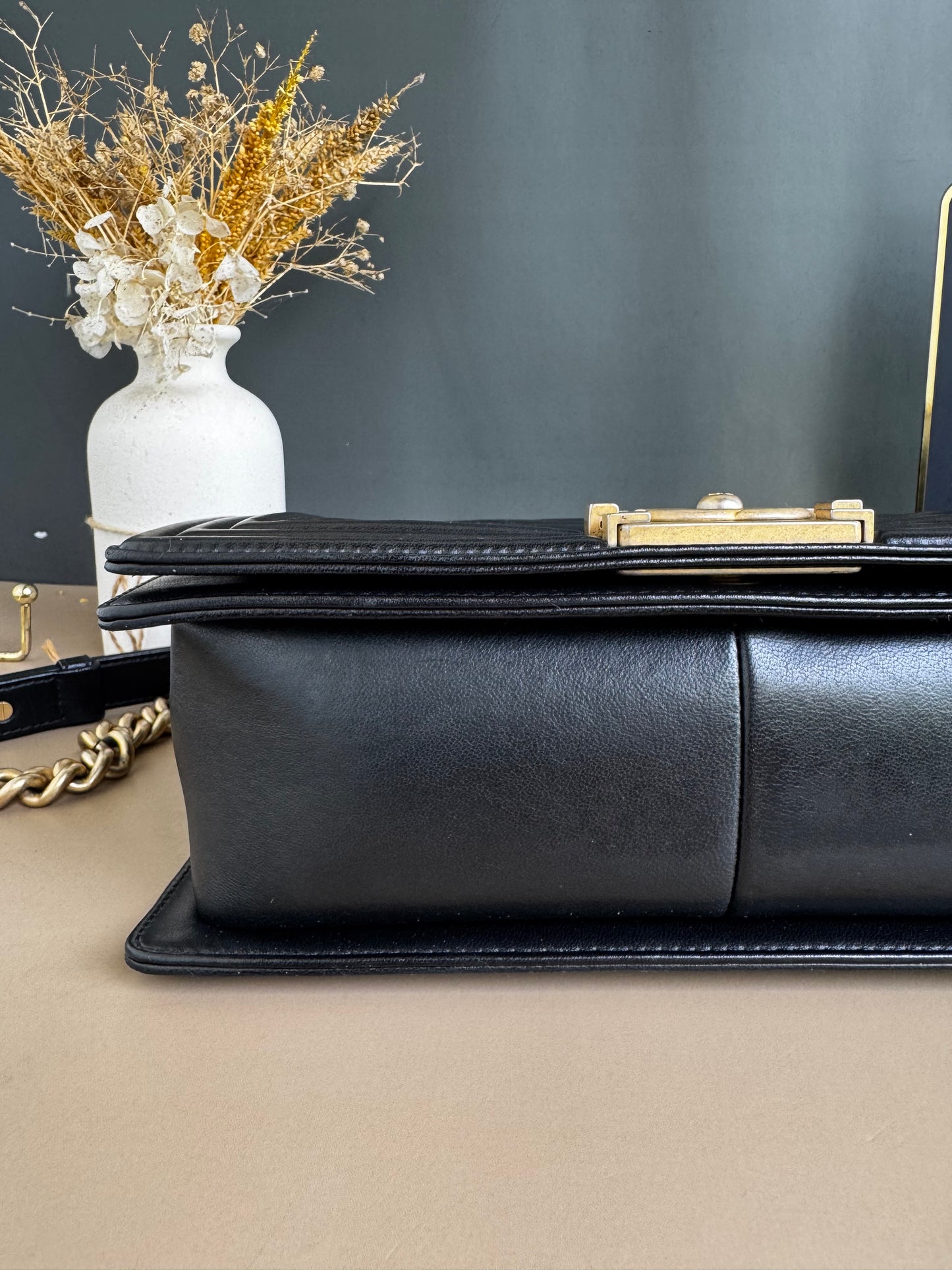CHANEL LE BOY OLD MEDIUM CHEVRON
