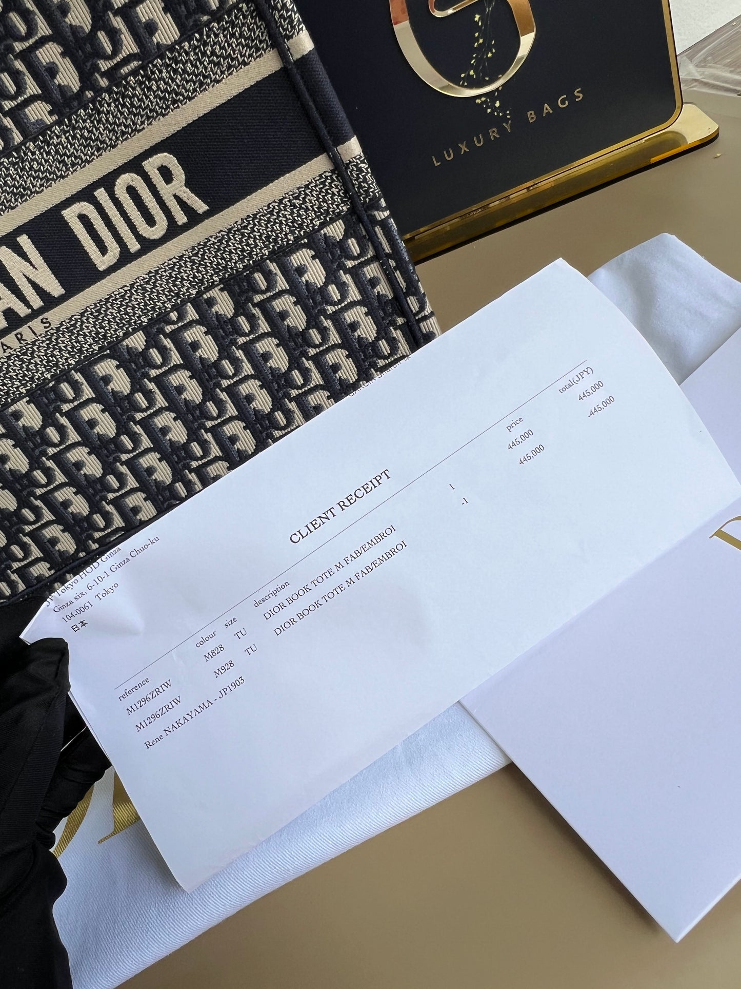 CHRISTIAN DIOR BOOKTOTE MEDIUM