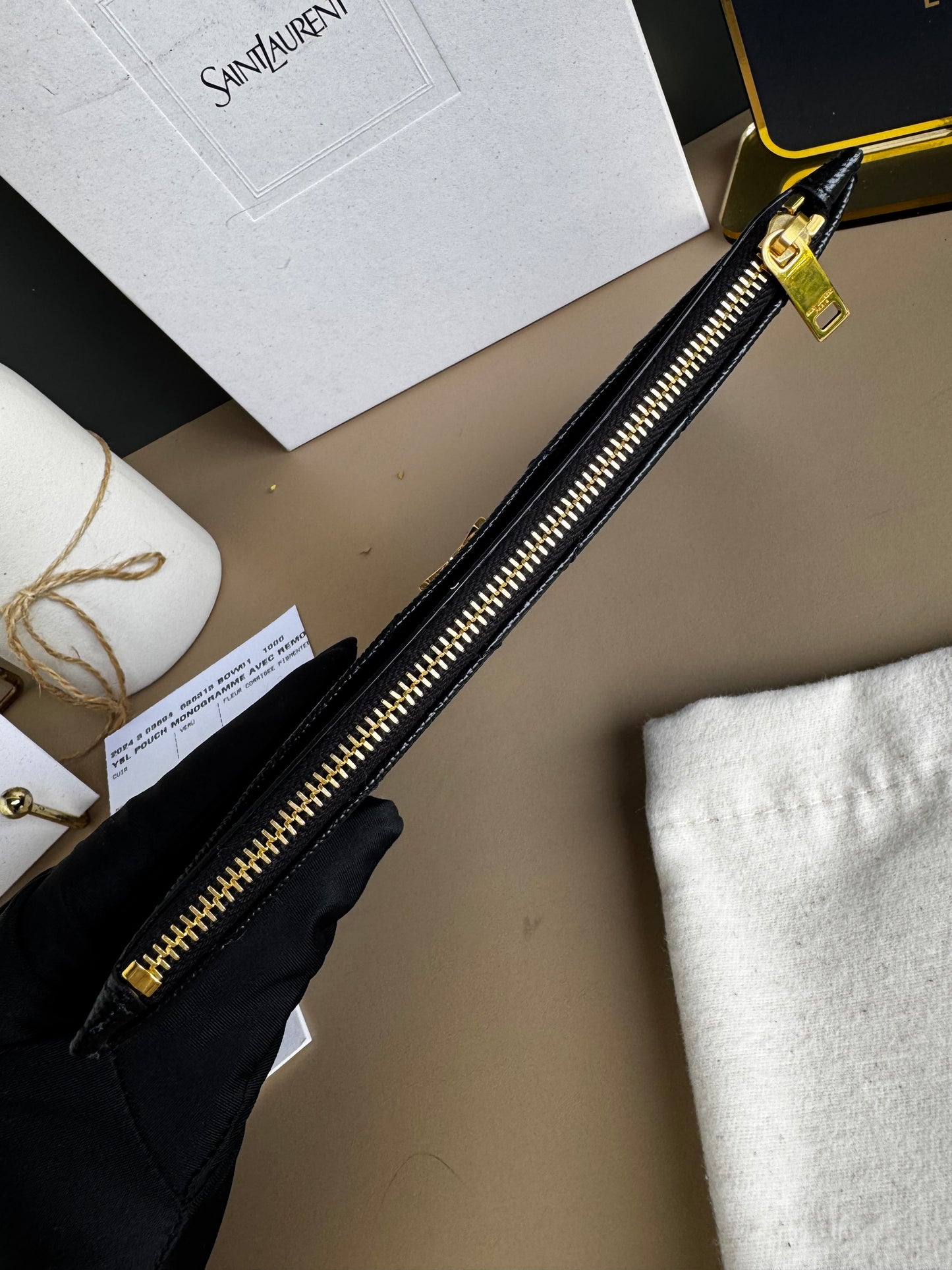 YSL LONG ZIPPY WALLET