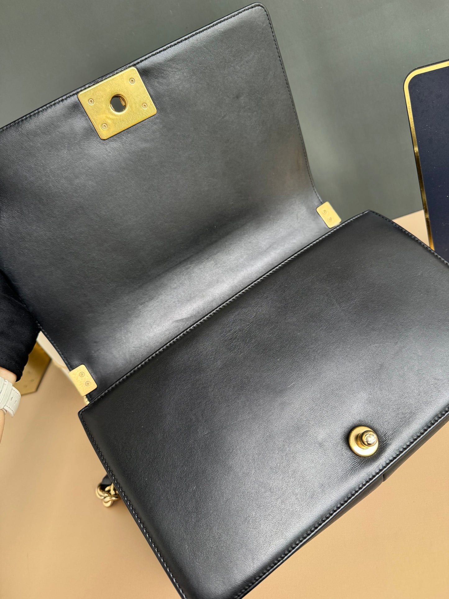 CHANEL LE BOY NEW MEDIUM LAMBSKIN