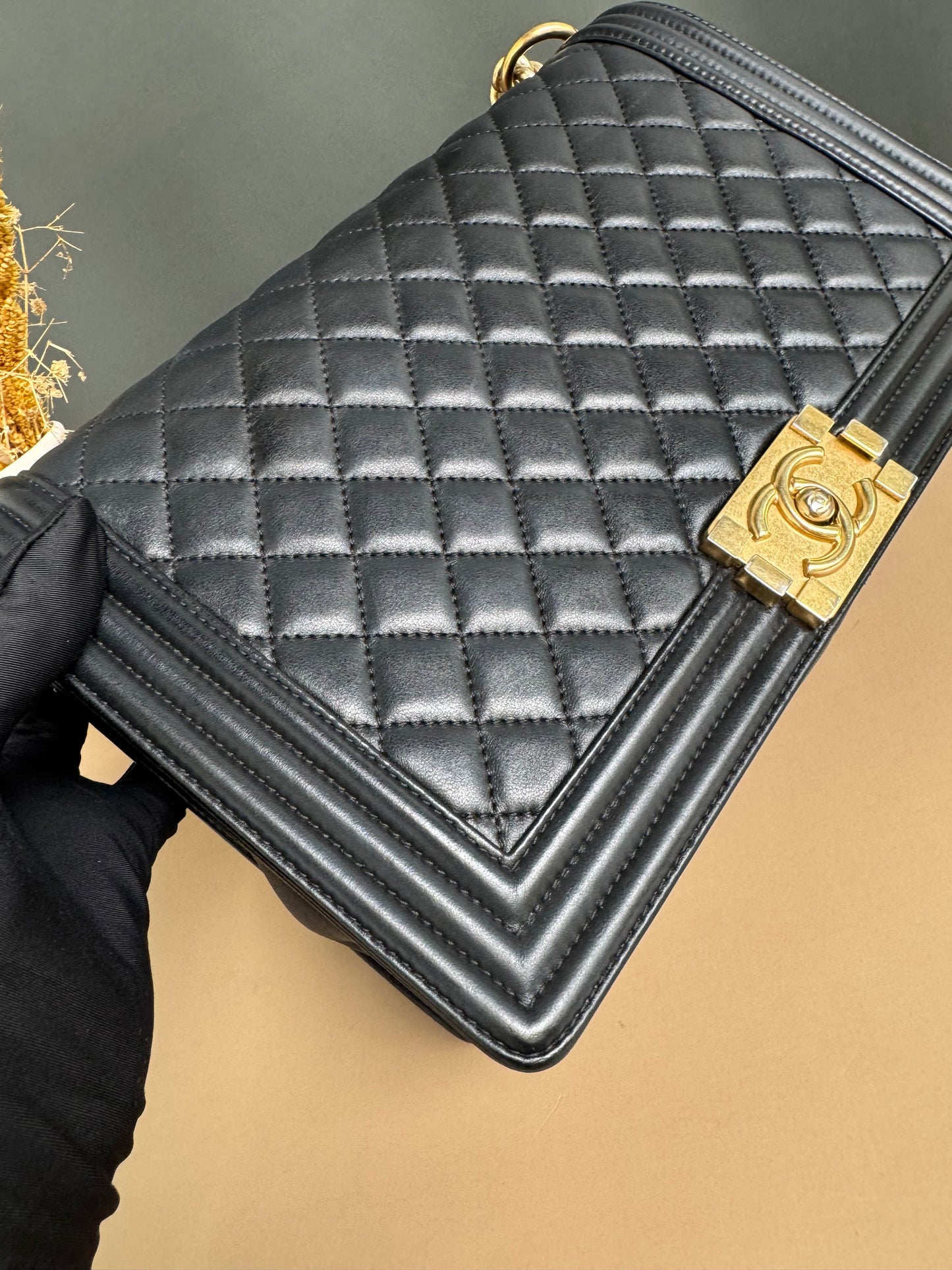 CHANEL LE BOY NEW MEDIUM LAMBSKIN