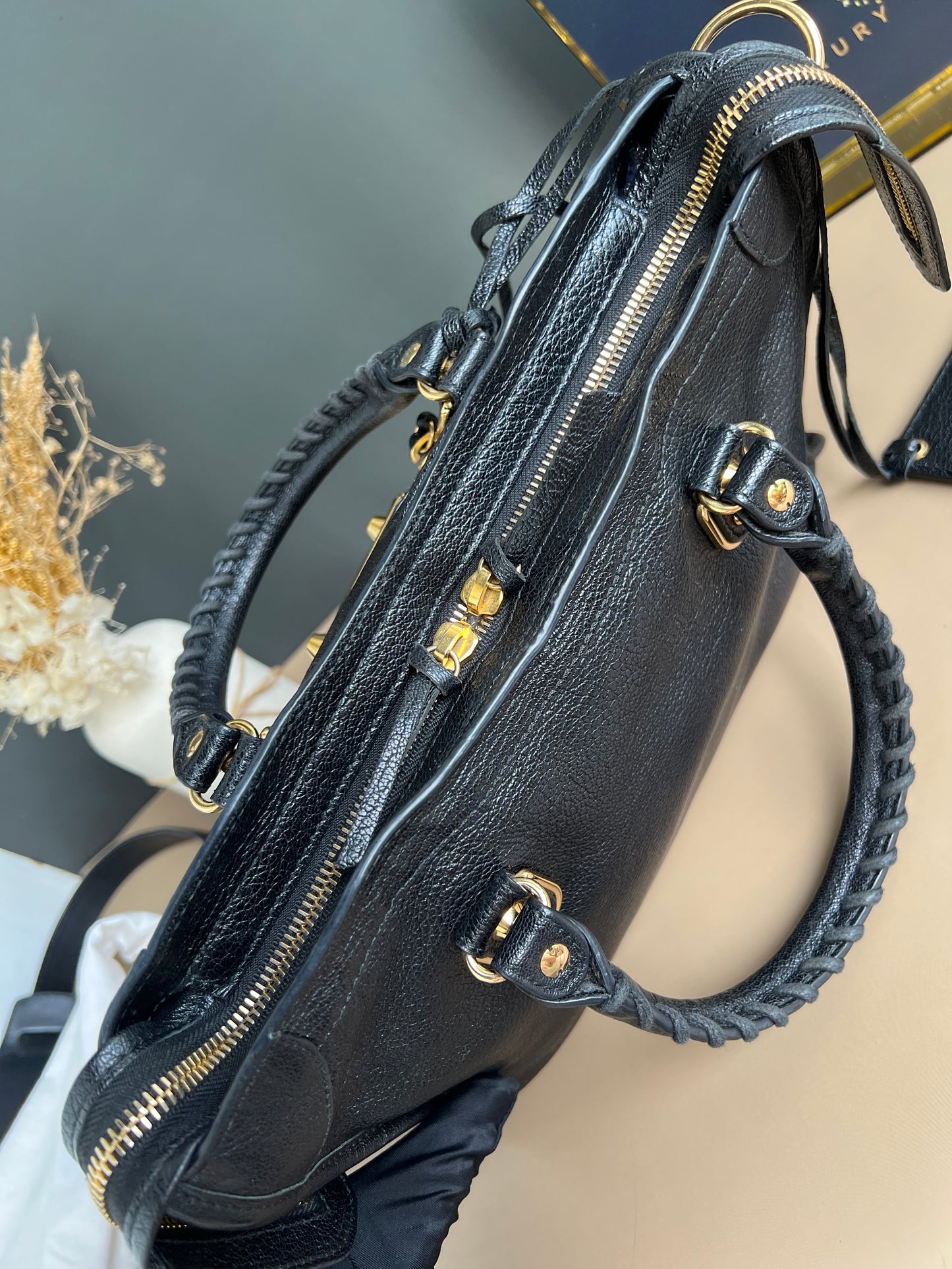 BALENCIAGA SMALL METALLIC EDGE