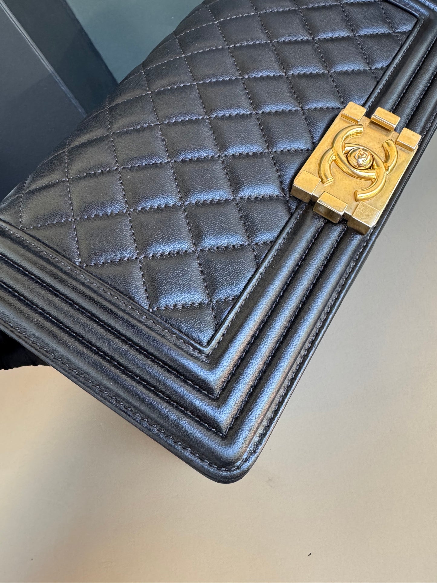 CHANEL LE BOY OLD MEDIUM