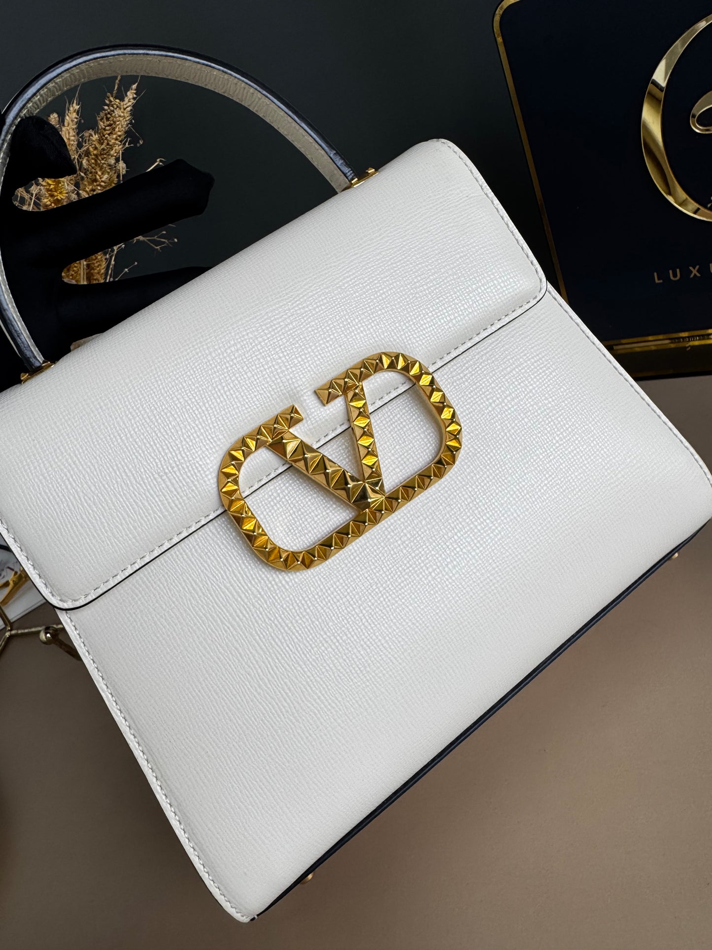 VALENTINO VSLING HANDBAG WITH JEWEL EMBROIDDERY