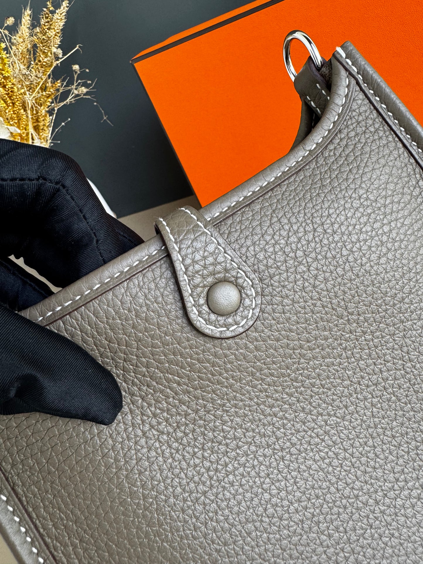 HERMES EVELYN TPM ETOUPE PHW