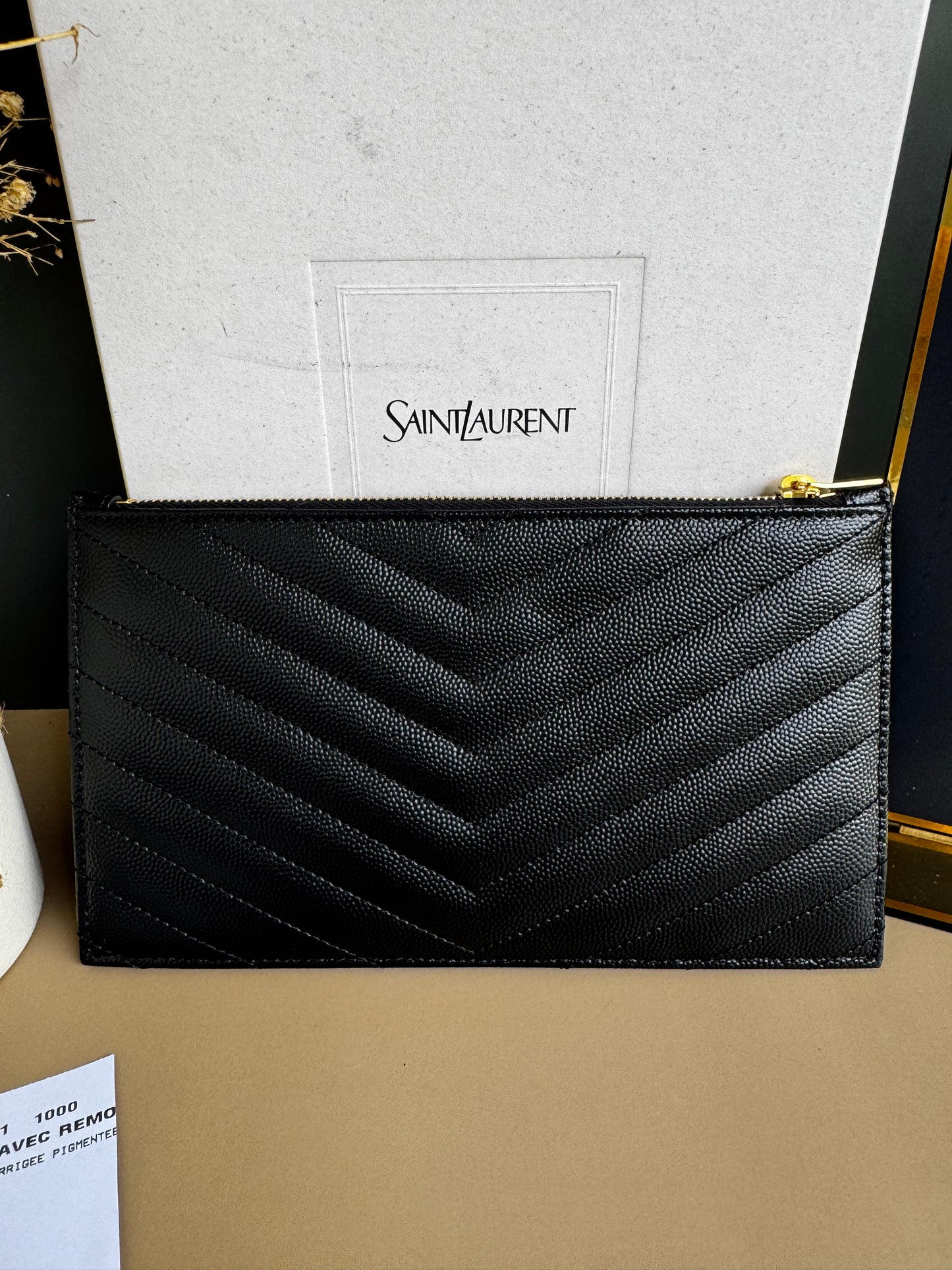 YSL LONG ZIPPY WALLET
