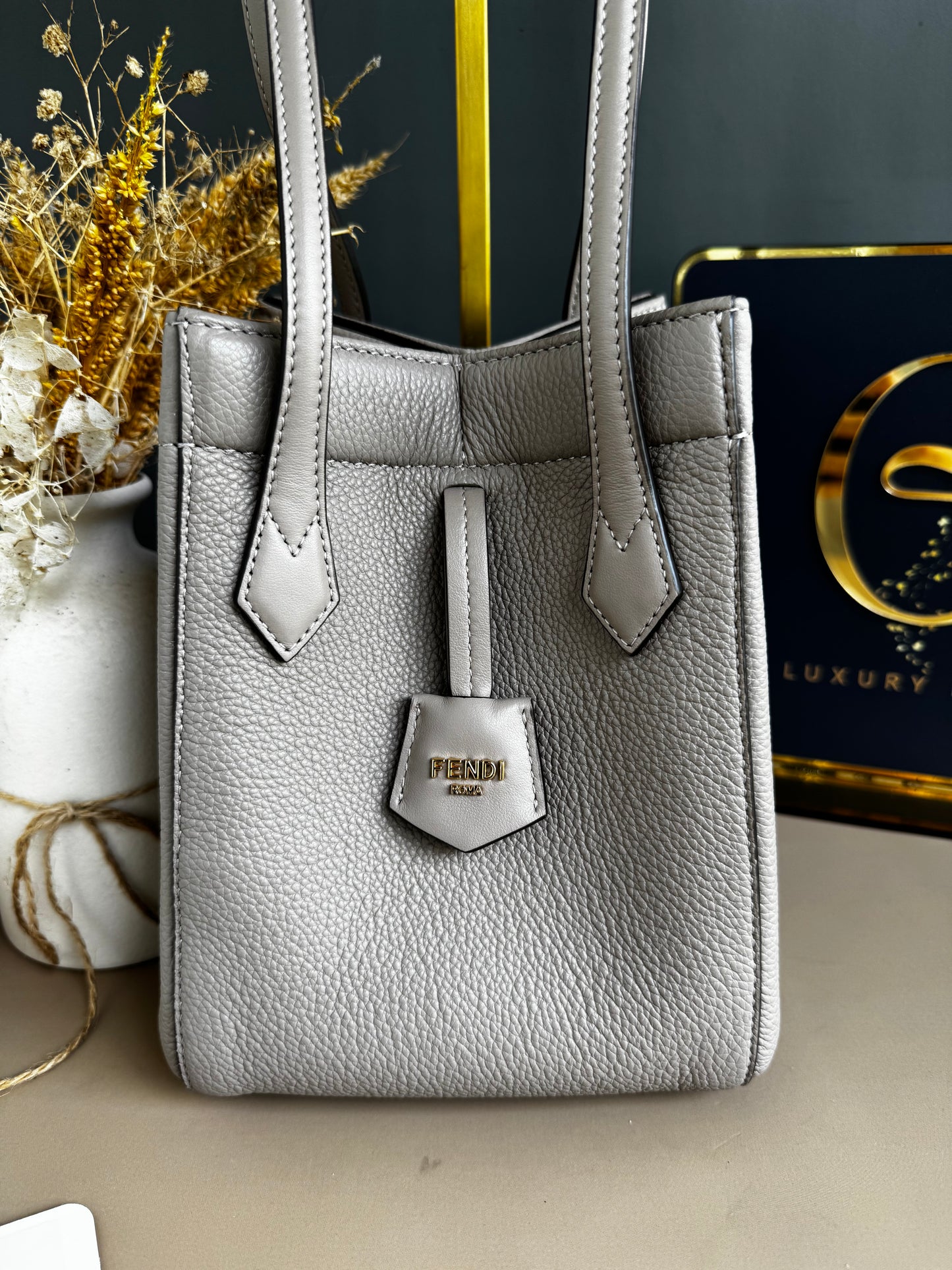 FENDI ORIGAMI MINI LEATHER BAG