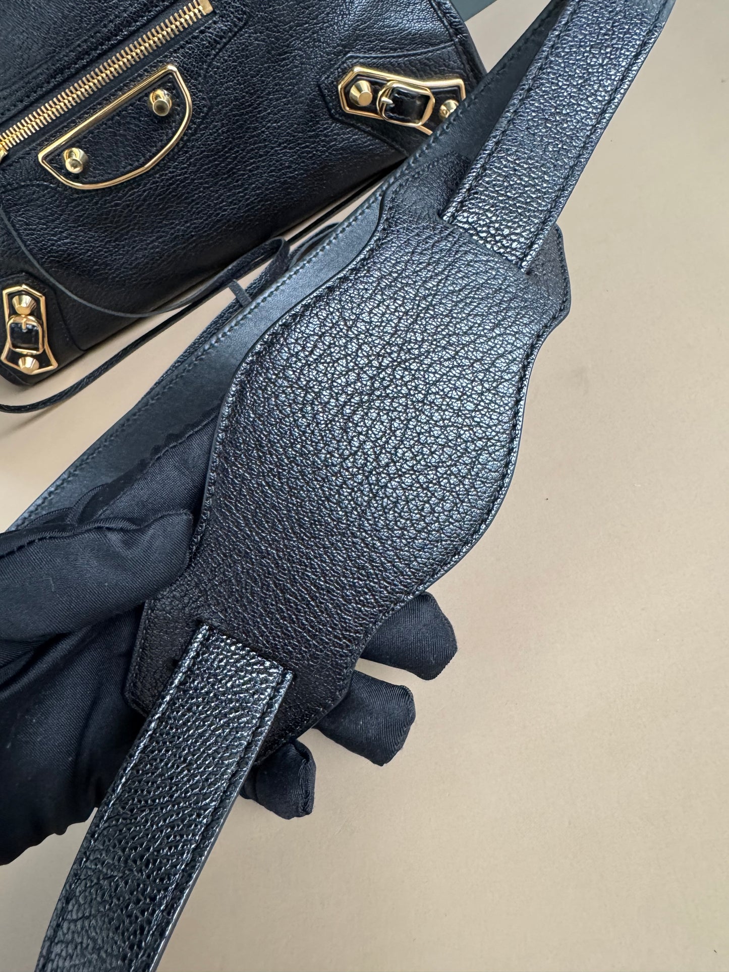 BALENCIAGA METALIC EDGE SMALL