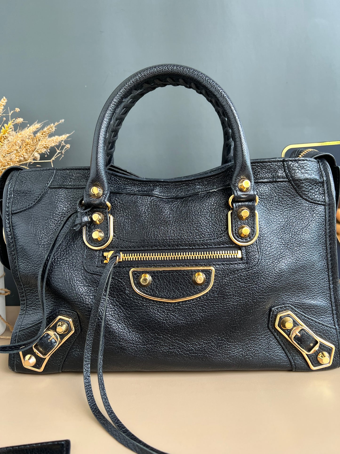 BALENCIAGA SMALL METALLIC EDGE