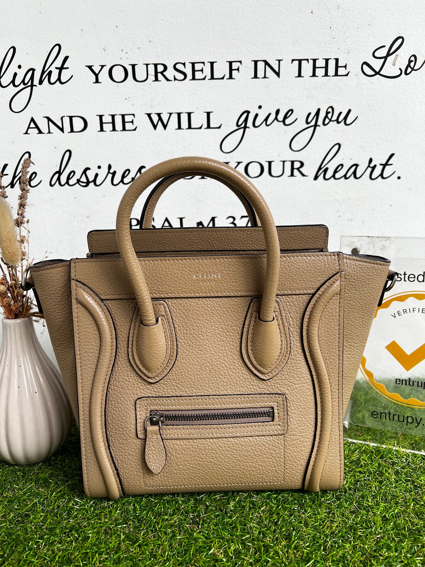 CELINE NANO LUGGAGE BEIGE